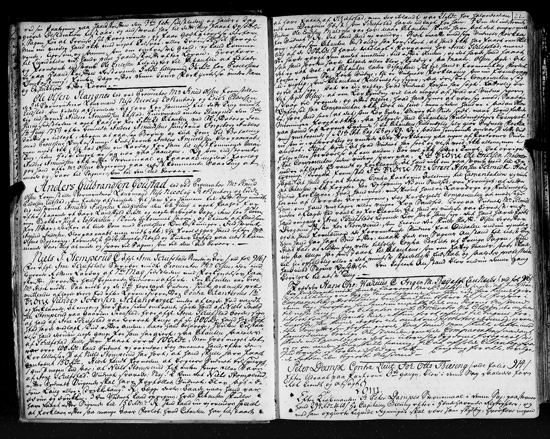 Solør og Østerdalen sorenskriveri, AV/SAH-TING-024/G/Gb/L0070: Tingbok, 1763-1766, p. 21b-22a