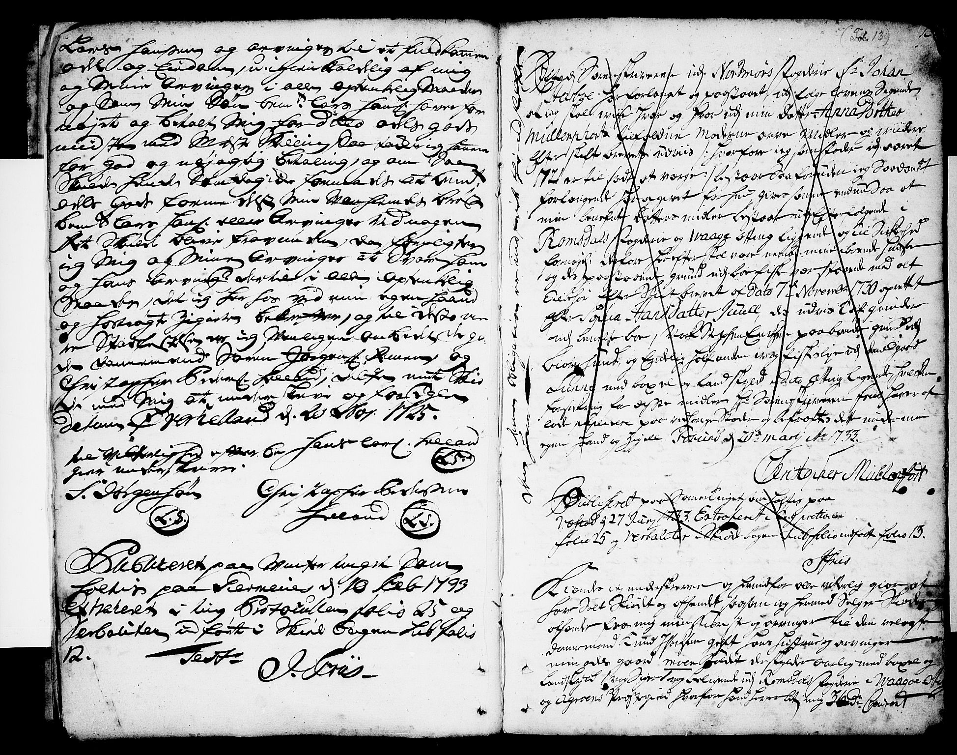 Romsdal sorenskriveri, SAT/A-4149/1/2/2C/L0002: Mortgage book no. 2, 1731-1745, p. 13