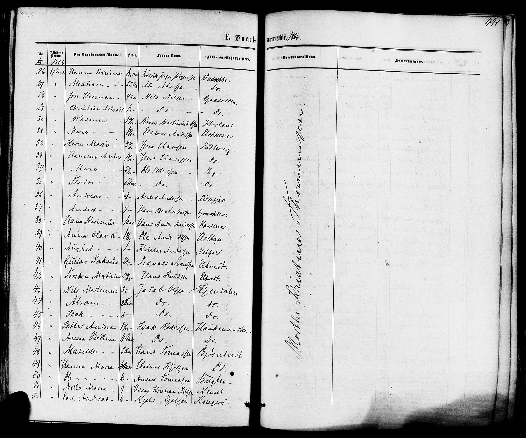 Solum kirkebøker, SAKO/A-306/F/Fa/L0008: Parish register (official) no. I 8, 1865-1876, p. 441