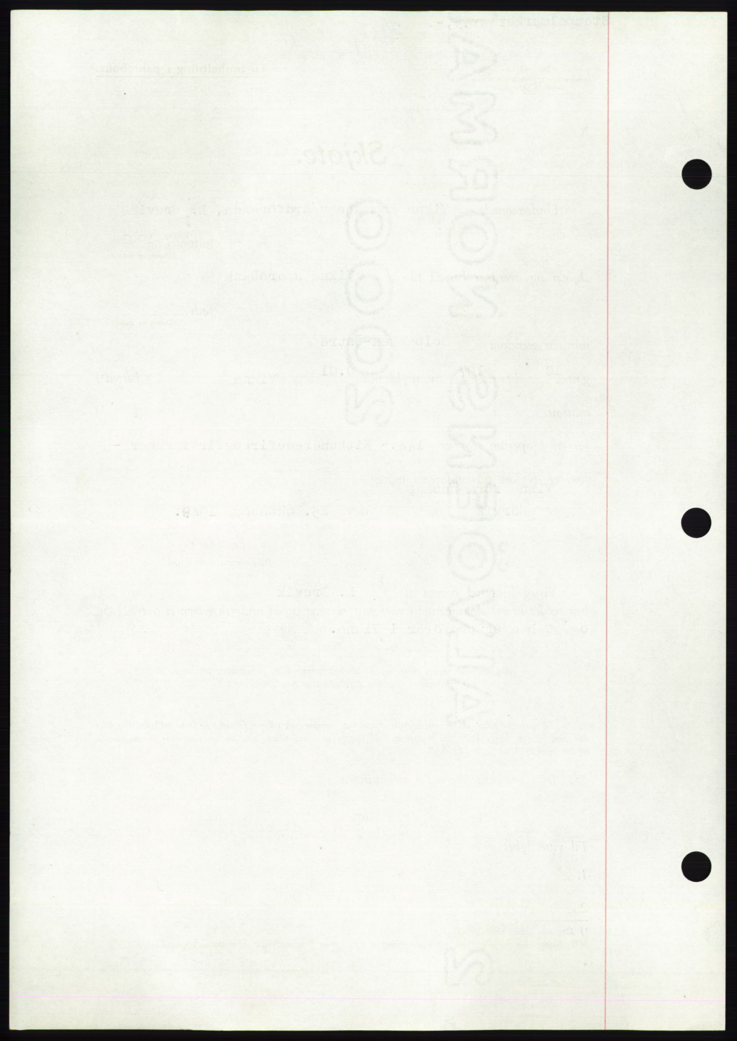 Namdal sorenskriveri, AV/SAT-A-4133/1/2/2C: Mortgage book no. -, 1949-1949, Diary no: : 2785/1949