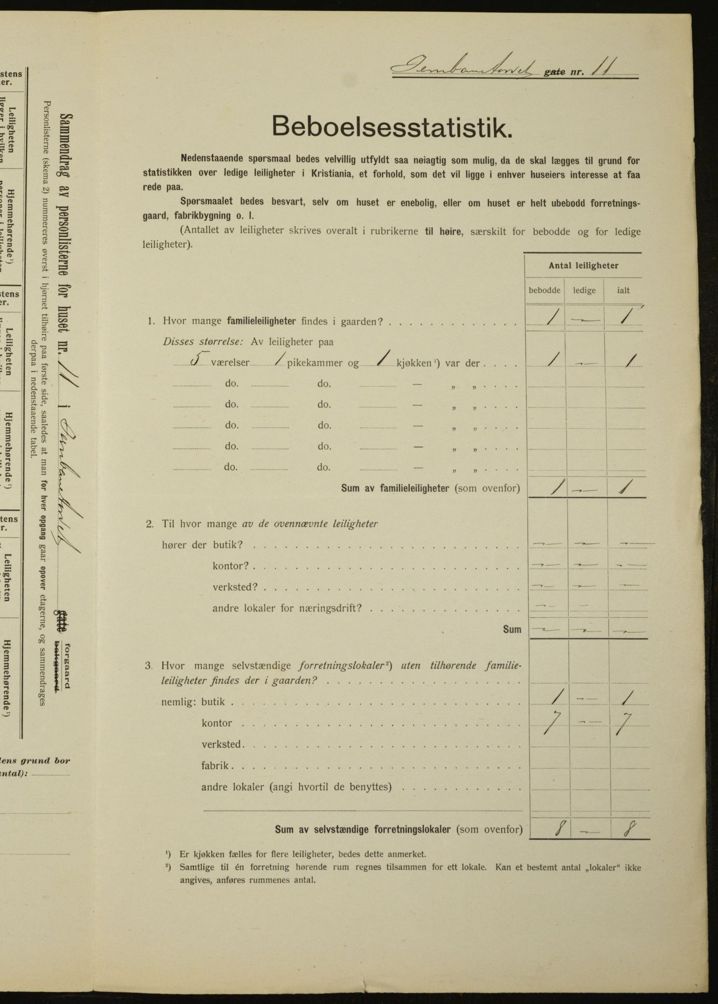 OBA, Municipal Census 1912 for Kristiania, 1912, p. 47272