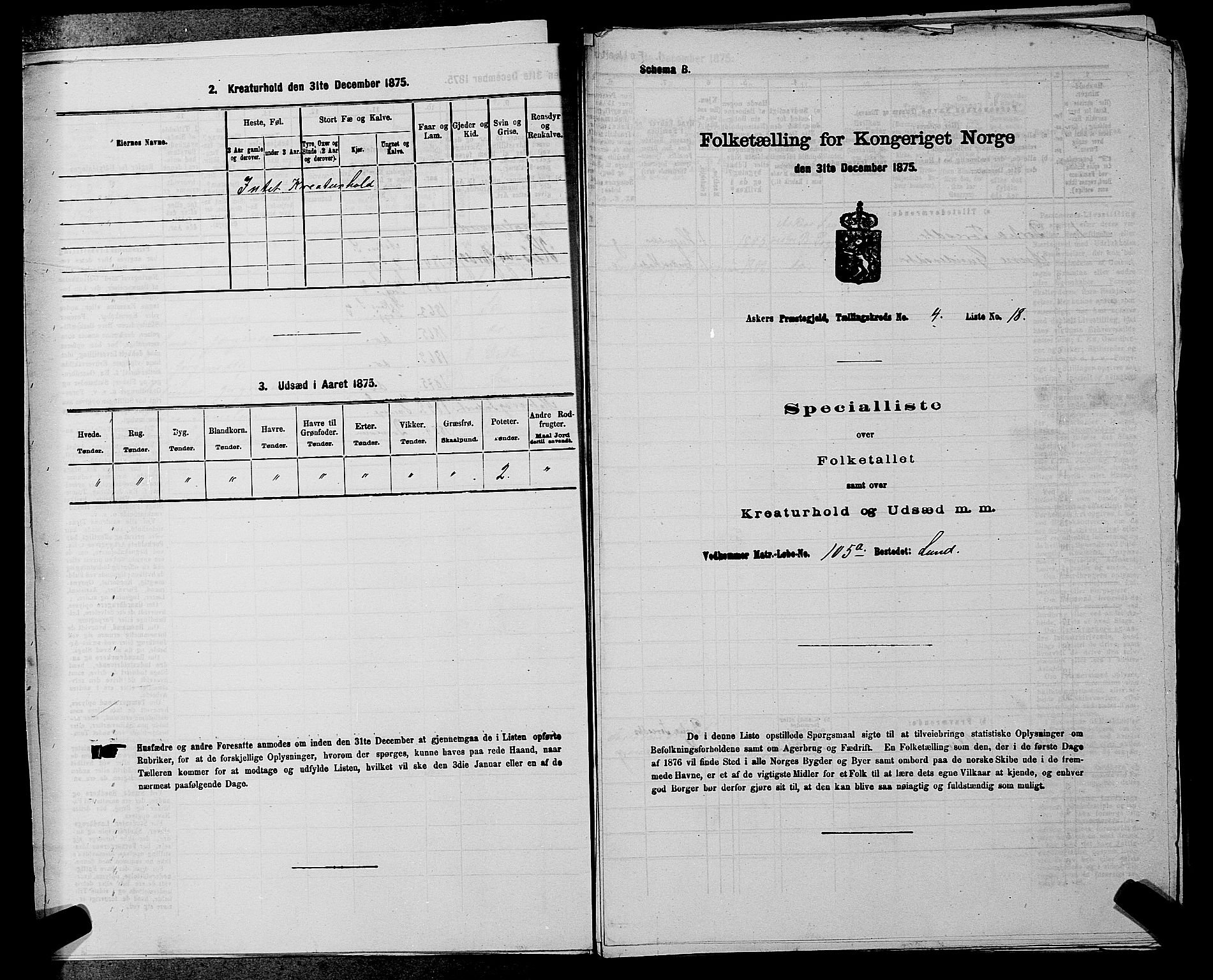 RA, 1875 census for 0220P Asker, 1875, p. 789