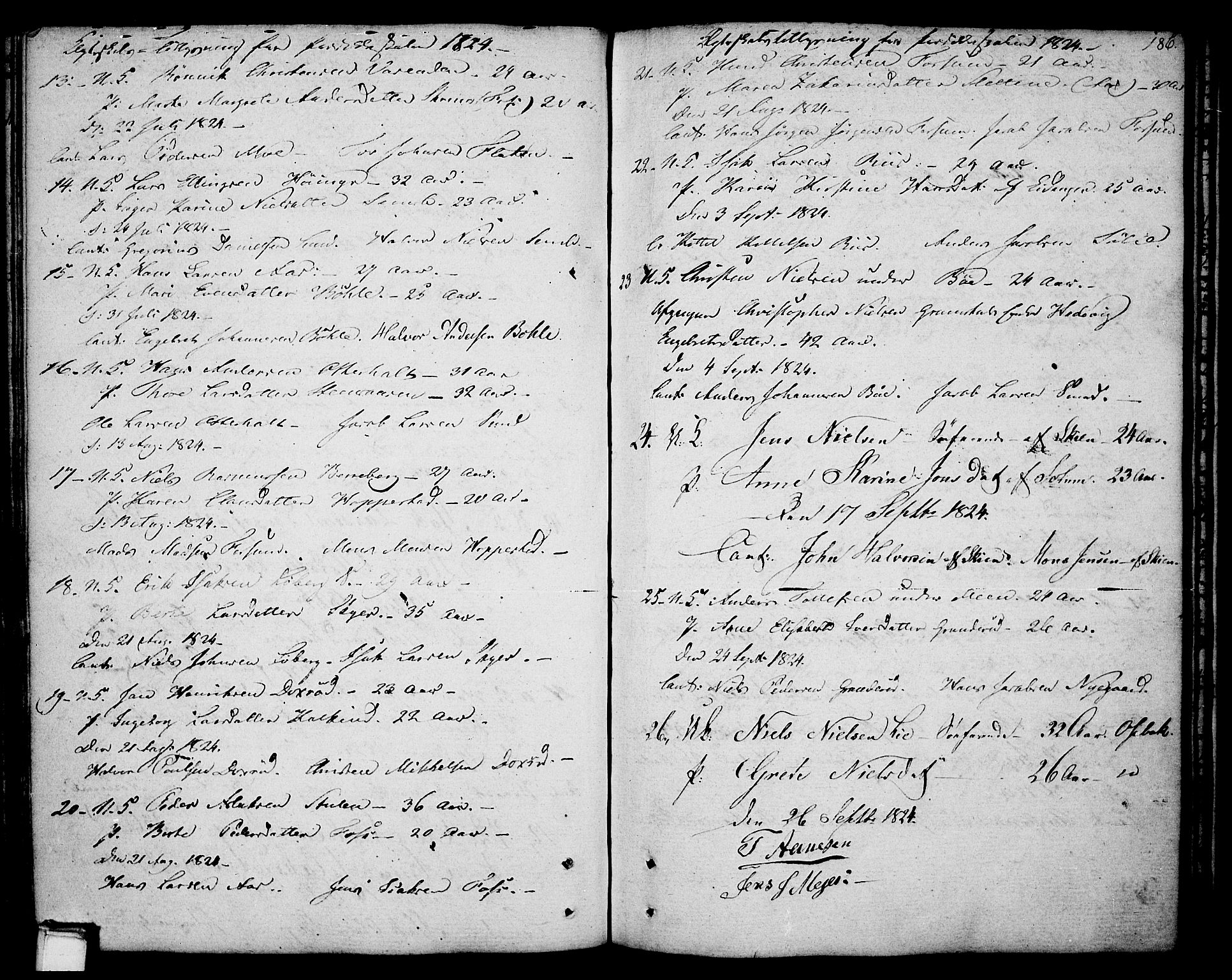 Gjerpen kirkebøker, SAKO/A-265/F/Fa/L0003: Parish register (official) no. I 3, 1796-1814, p. 186