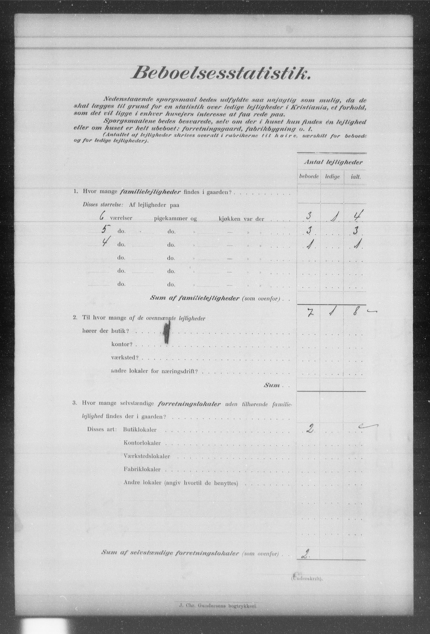 OBA, Municipal Census 1903 for Kristiania, 1903, p. 5556