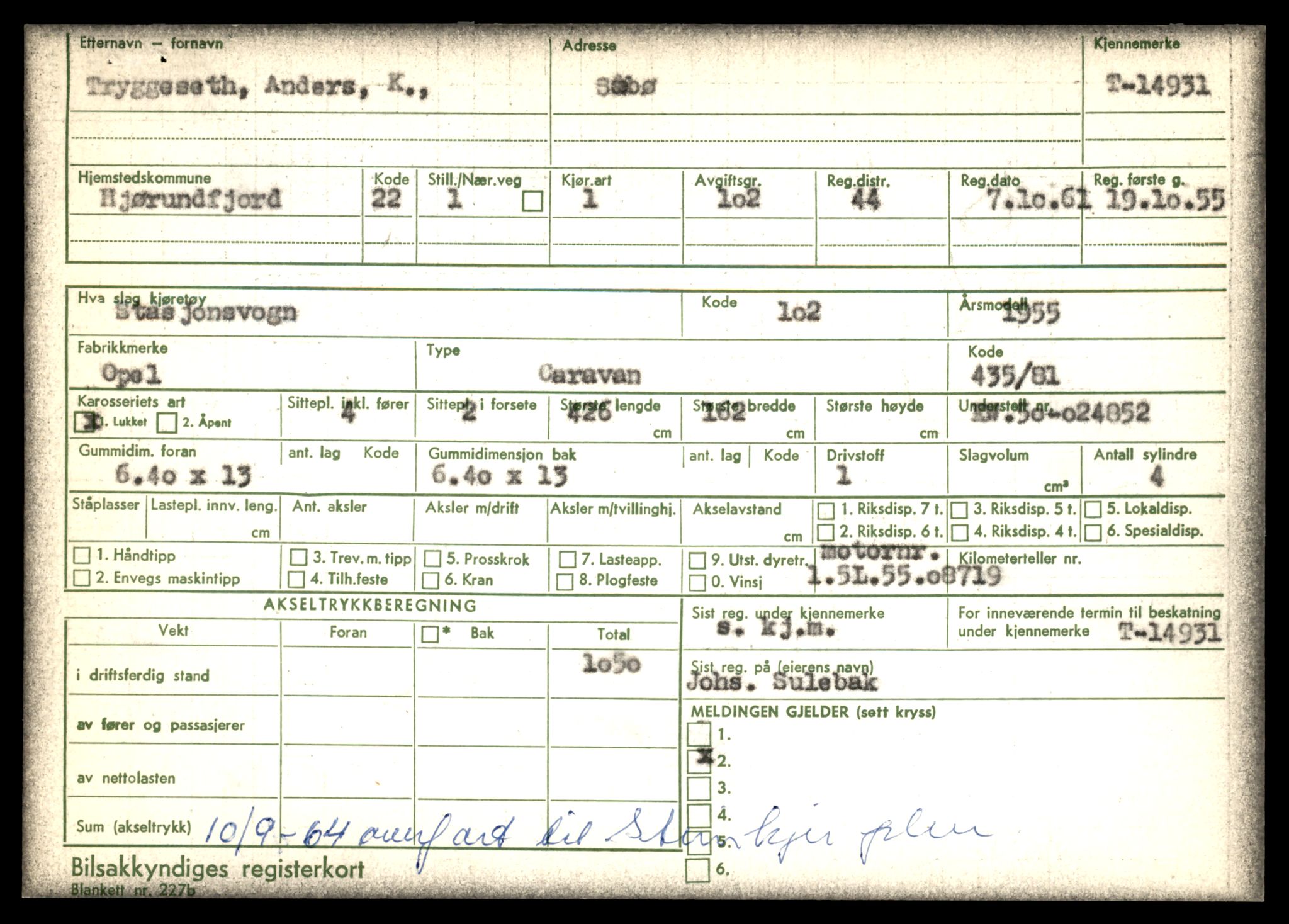 Møre og Romsdal vegkontor - Ålesund trafikkstasjon, AV/SAT-A-4099/F/Fe/L0049: Registreringskort for kjøretøy T 14864 - T 18613, 1927-1998, p. 1577