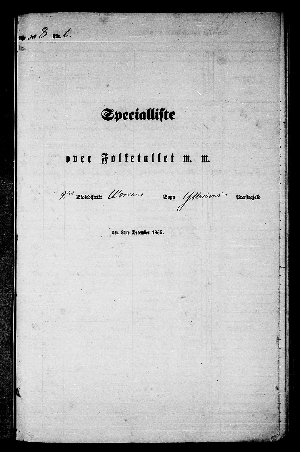 RA, 1865 census for Ytterøy, 1865, p. 155