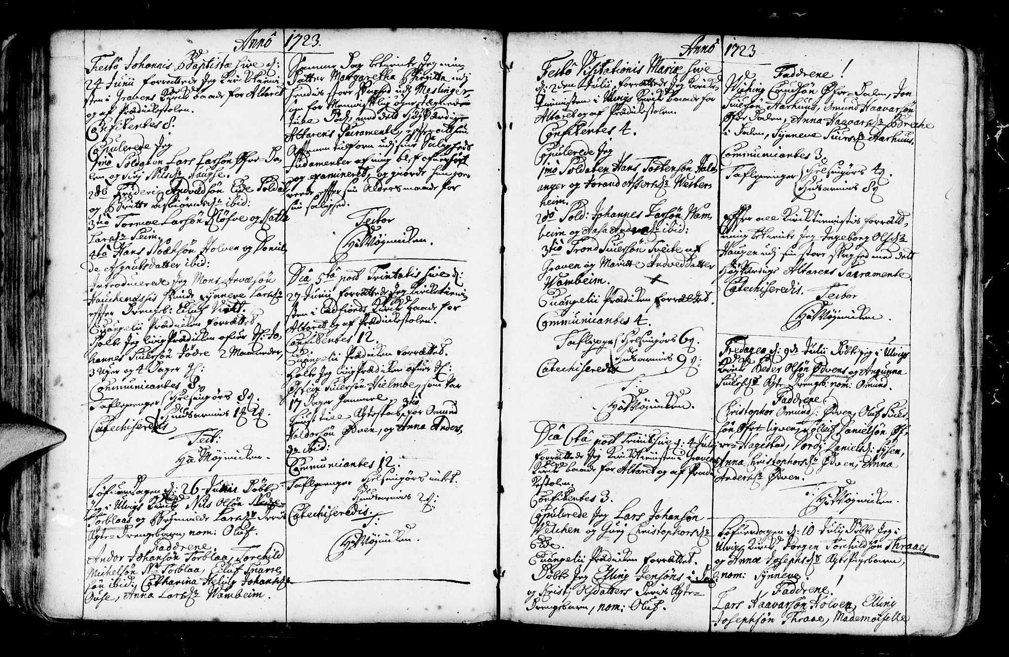 Ulvik sokneprestembete, SAB/A-78801/H/Haa: Parish register (official) no. A 4, 1718-1725, p. 93