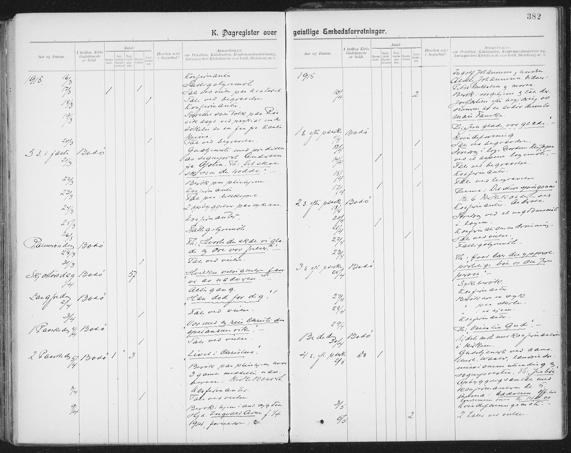 Ministerialprotokoller, klokkerbøker og fødselsregistre - Nordland, AV/SAT-A-1459/801/L0012: Parish register (official) no. 801A12, 1900-1916, p. 382