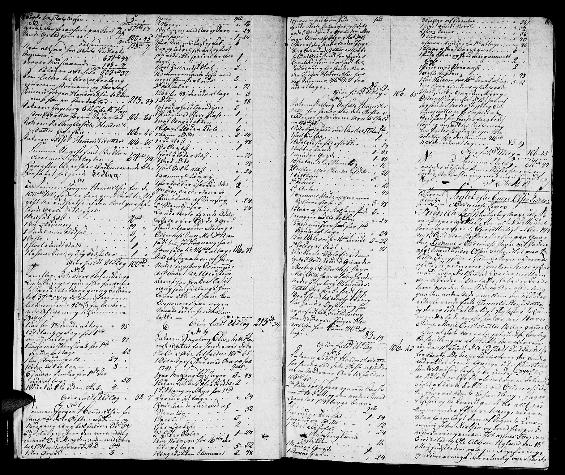 Mandal sorenskriveri, SAK/1221-0005/001/H/Hc/L0039: Skifteprotokoll  med register nr 15a, 1815-1825, p. 5b-6a