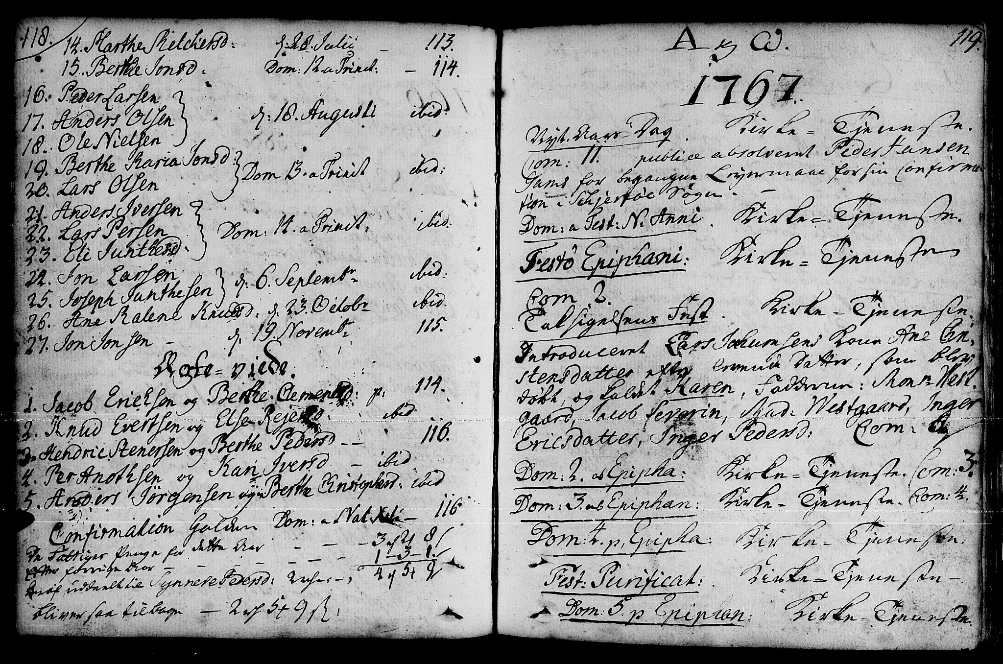 Loppa sokneprestkontor, AV/SATØ-S-1339/H/Ha/L0001kirke: Parish register (official) no. 1 /1, 1753-1784, p. 118-119