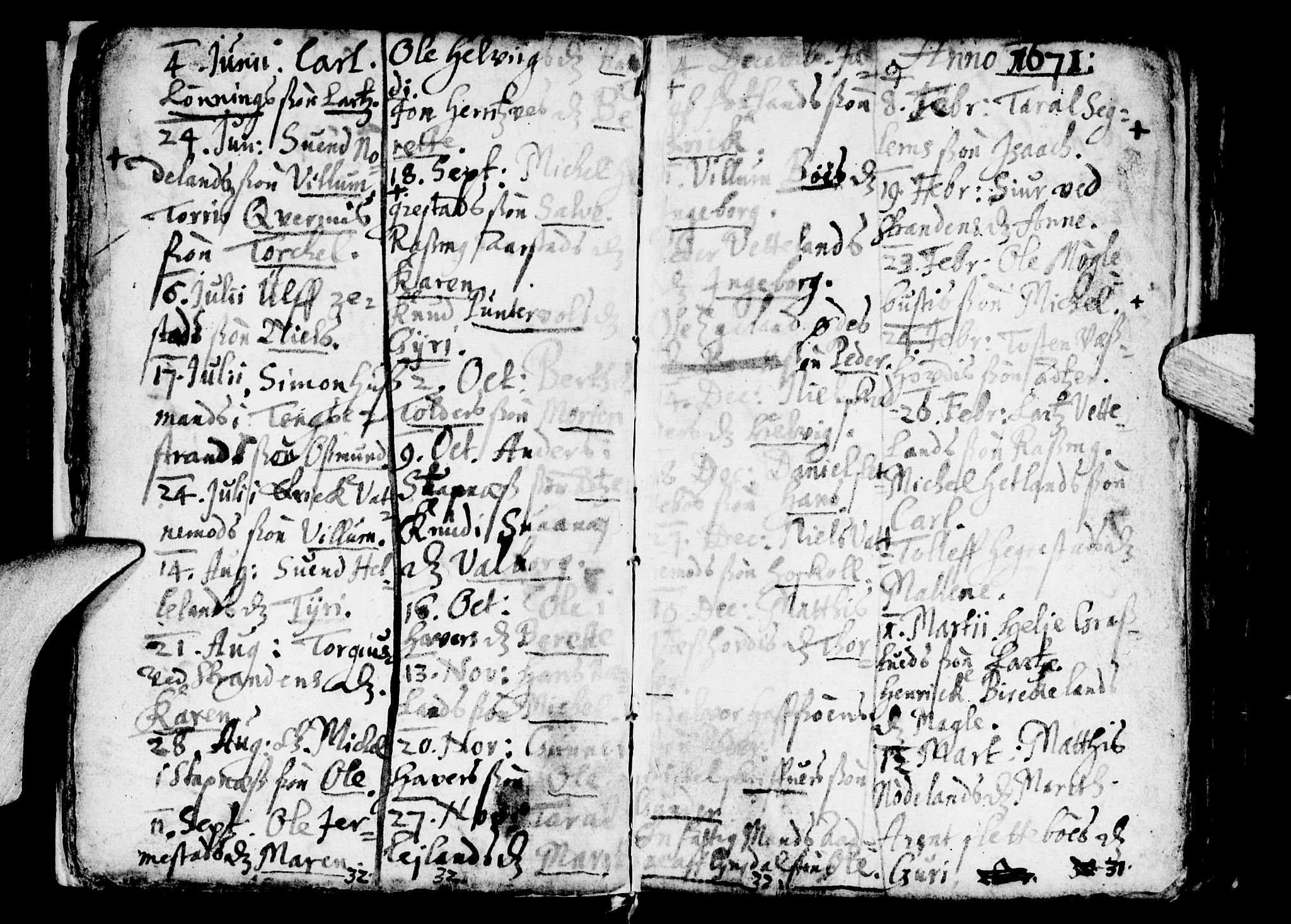 Eigersund sokneprestkontor, AV/SAST-A-101807/001/30/30BA/L0001: Parish register (official) no. A 1, 1664-1717