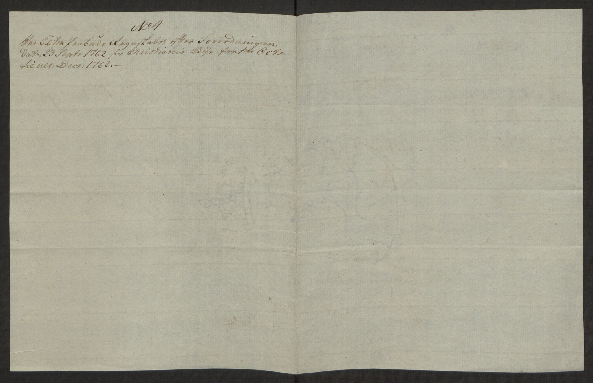 Rentekammeret inntil 1814, Reviderte regnskaper, Byregnskaper, AV/RA-EA-4066/R/Re/L0071/0001: [E13] Kontribusjonsregnskap / Ekstraskatt, 1762, p. 197