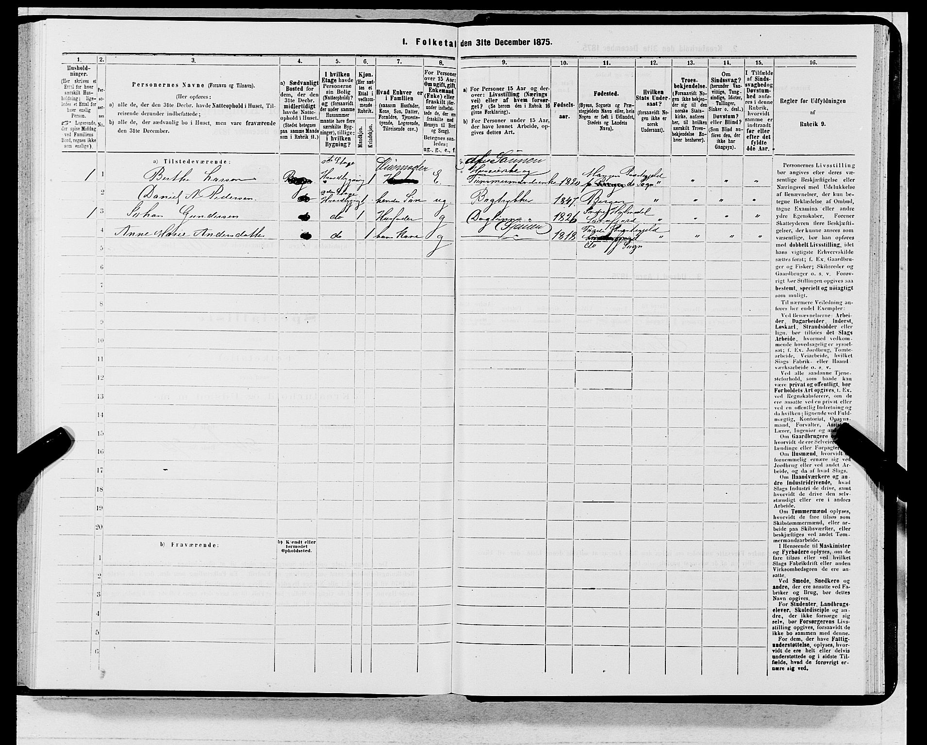 SAB, 1875 census for 1301 Bergen, 1875, p. 5858