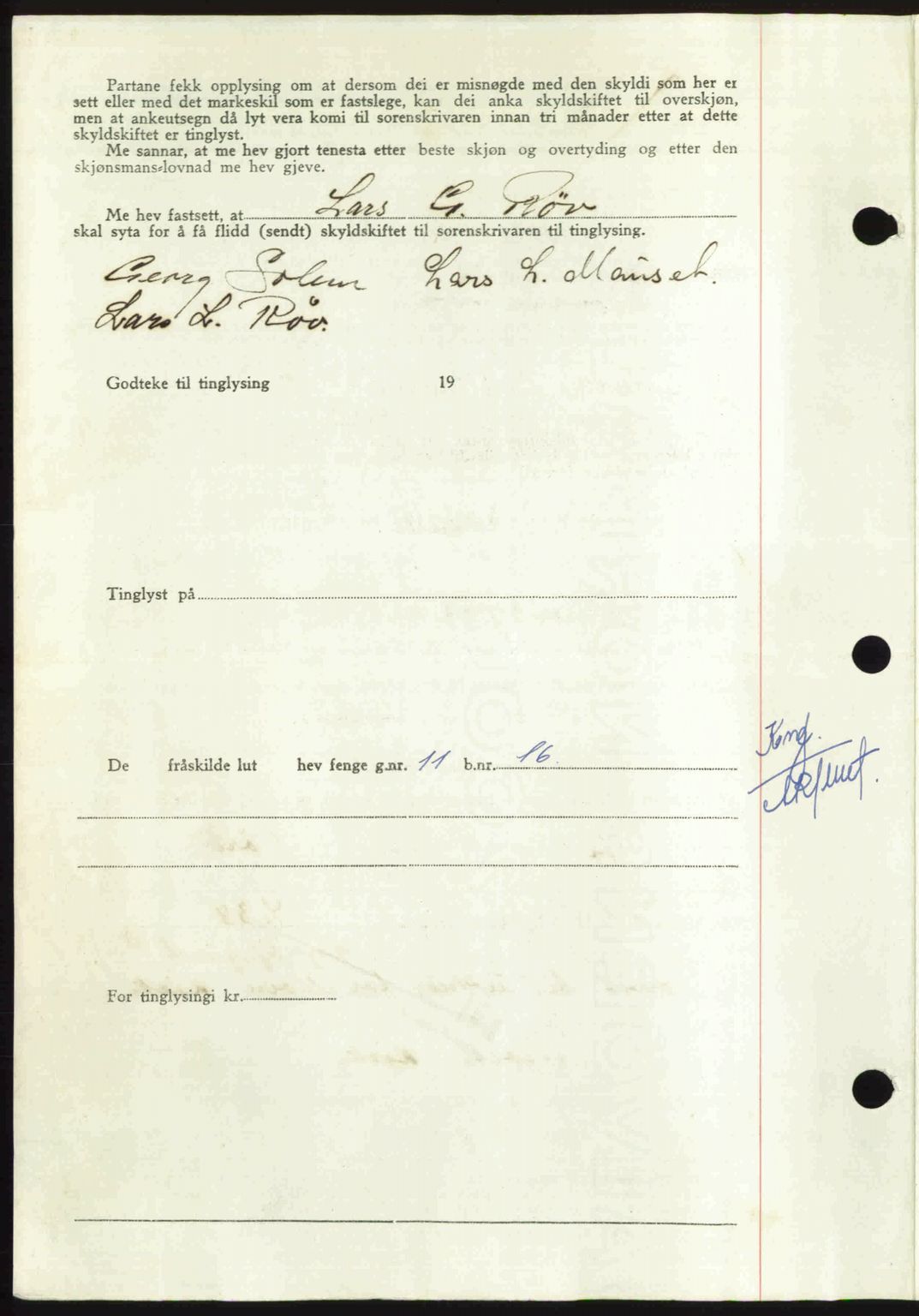 Nordmøre sorenskriveri, AV/SAT-A-4132/1/2/2Ca: Mortgage book no. A112, 1949-1949, Diary no: : 3178/1949