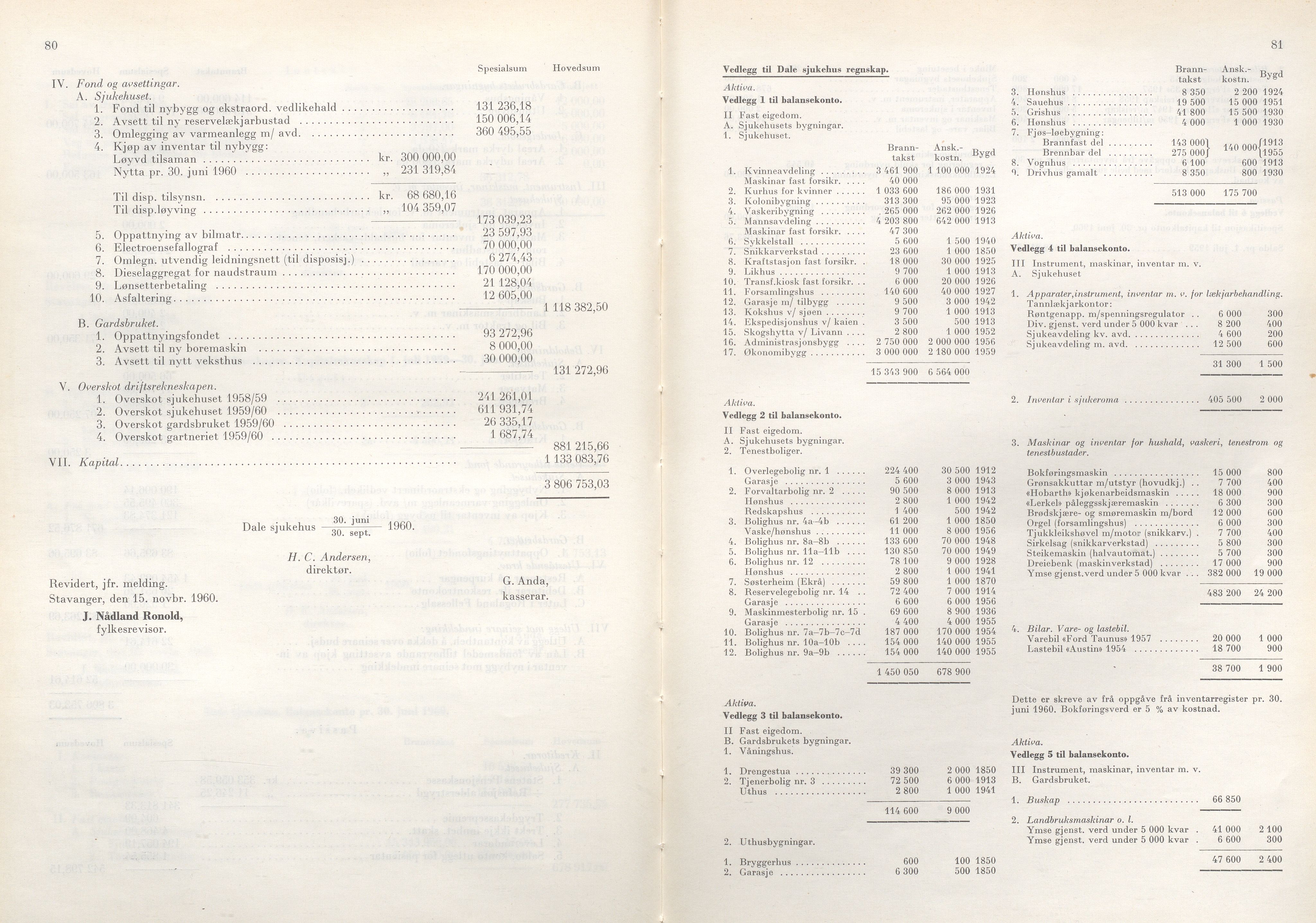 Rogaland fylkeskommune - Fylkesrådmannen , IKAR/A-900/A/Aa/Aaa/L0080: Møtebok , 1960, p. 80-81