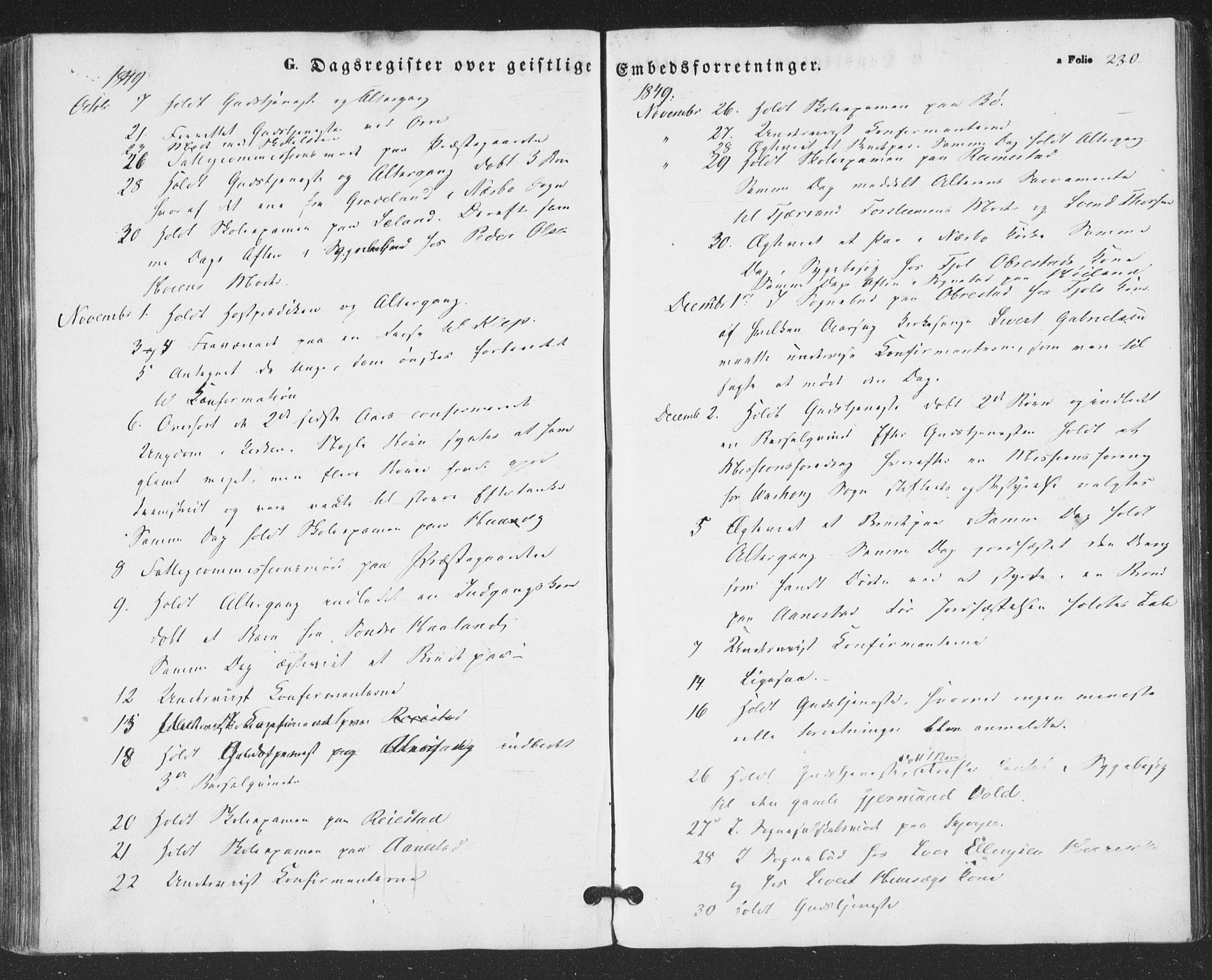 Hå sokneprestkontor, AV/SAST-A-101801/001/30BA/L0007: Parish register (official) no. A 6, 1842-1855, p. 230