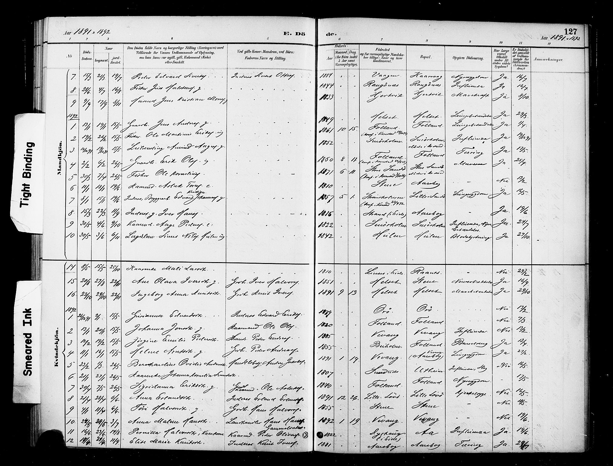 Ministerialprotokoller, klokkerbøker og fødselsregistre - Møre og Romsdal, SAT/A-1454/570/L0832: Parish register (official) no. 570A06, 1885-1900, p. 127