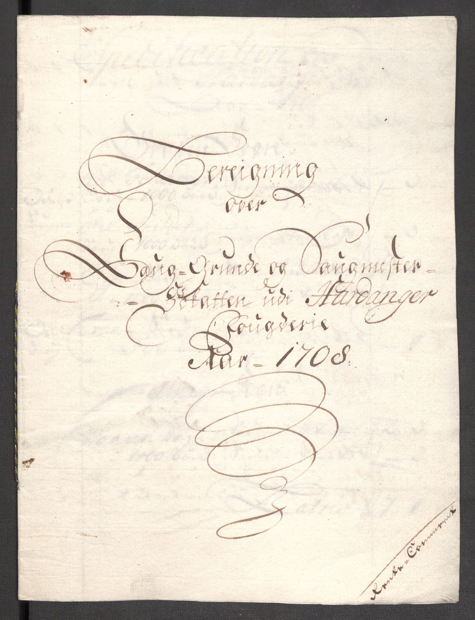 Rentekammeret inntil 1814, Reviderte regnskaper, Fogderegnskap, AV/RA-EA-4092/R48/L2985: Fogderegnskap Sunnhordland og Hardanger, 1708, p. 227