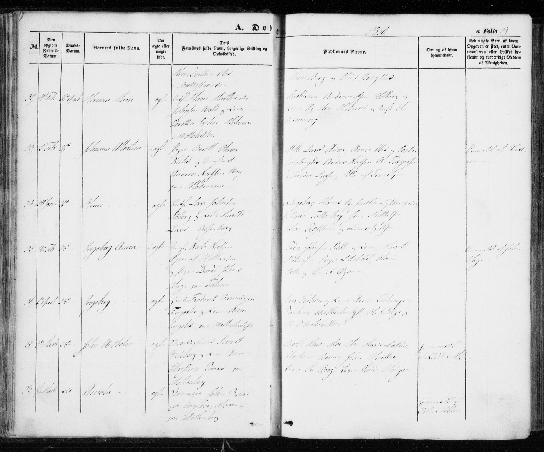 Ministerialprotokoller, klokkerbøker og fødselsregistre - Sør-Trøndelag, AV/SAT-A-1456/606/L0291: Parish register (official) no. 606A06, 1848-1856, p. 34