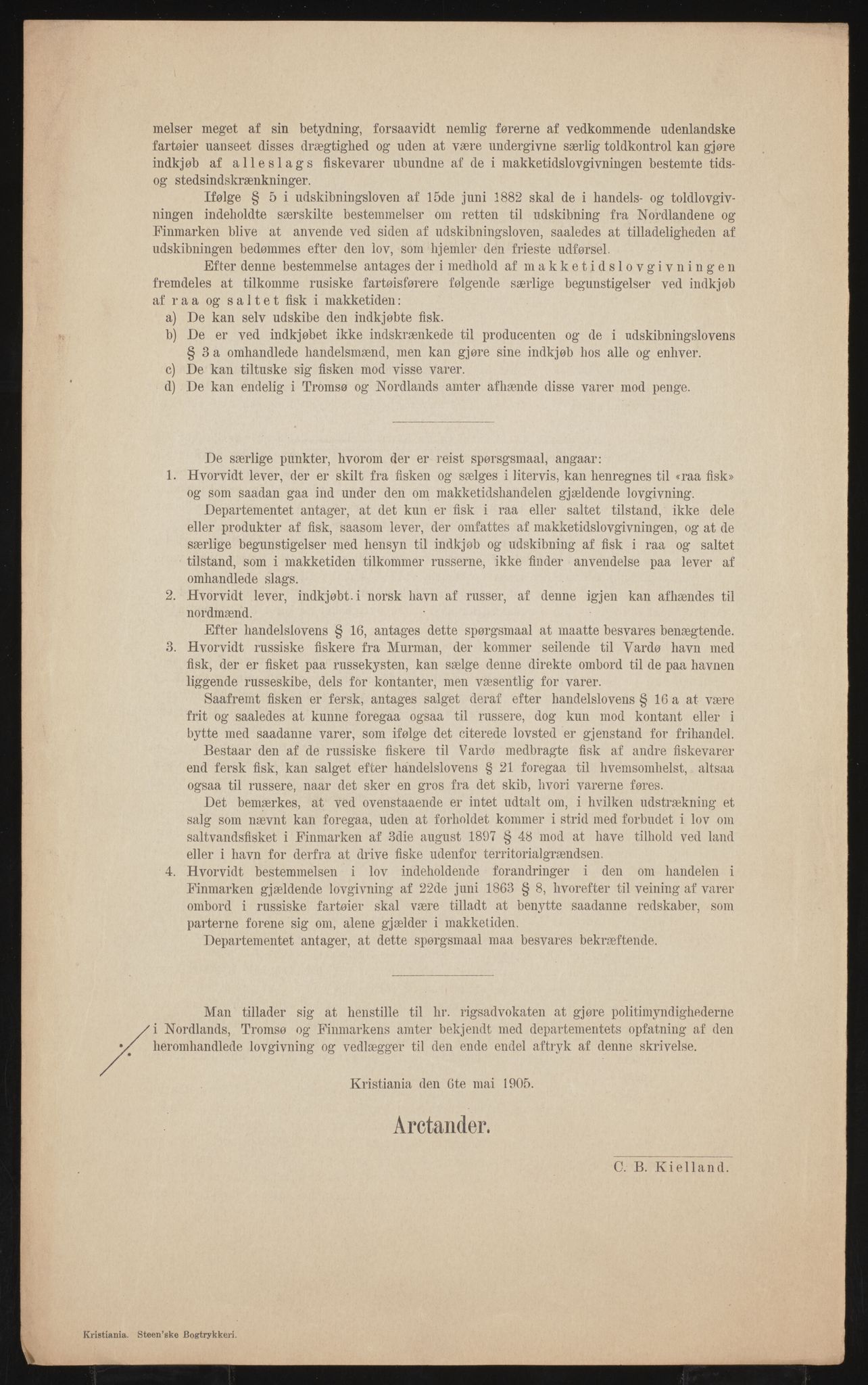 Utenriksdepartementet, AV/RA-S-2259, 1873-1919, p. 72