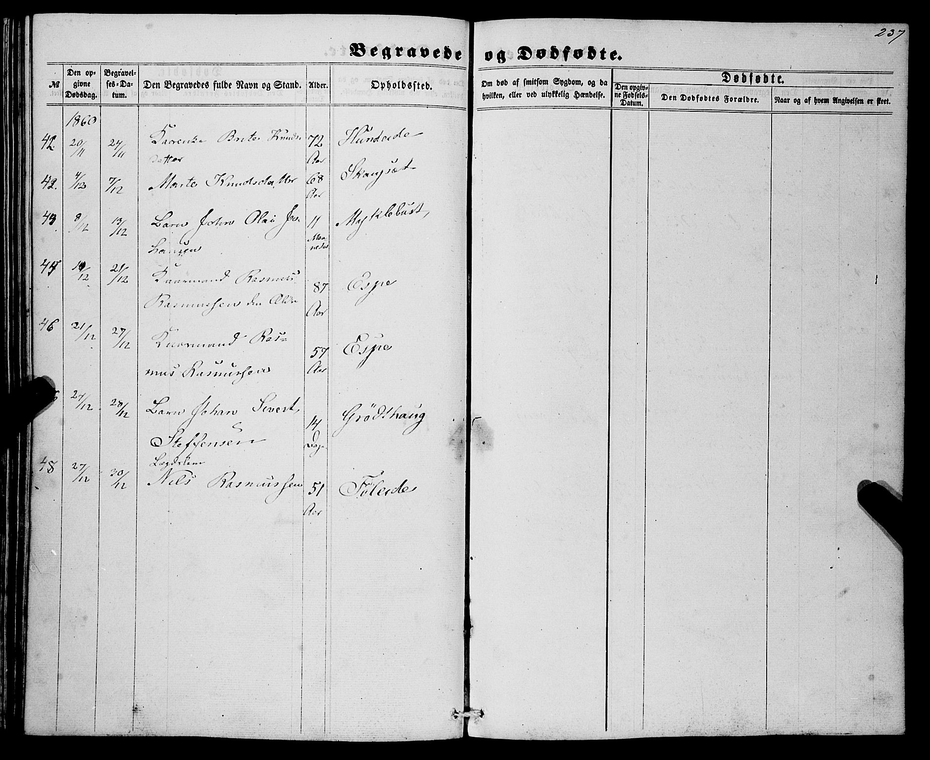 Eid sokneprestembete, AV/SAB-A-82301/H/Haa/Haaa/L0008: Parish register (official) no. A 8, 1858-1860, p. 237