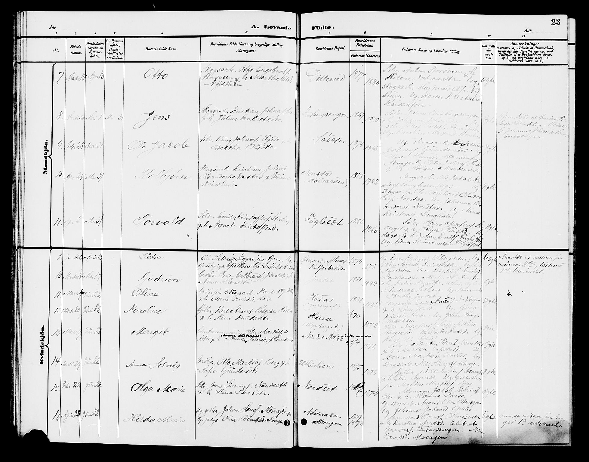 Elverum prestekontor, AV/SAH-PREST-044/H/Ha/Hab/L0006: Parish register (copy) no. 6, 1896-1907, p. 23