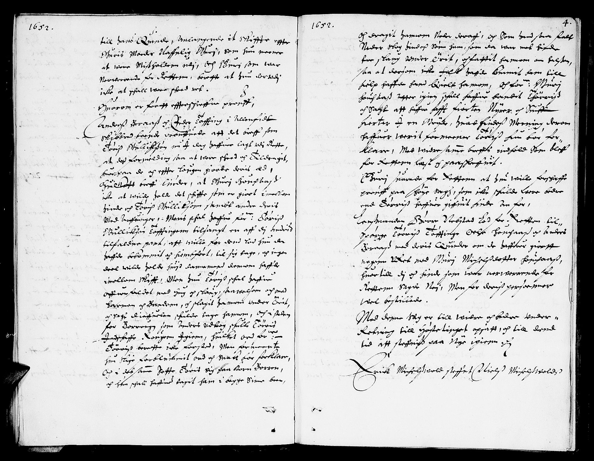 Nordhordland sorenskrivar, SAB/A-2901/1/F/Fa/L0003: Tingbok (justisprotokoll), 1652-1653, p. 3b-4a