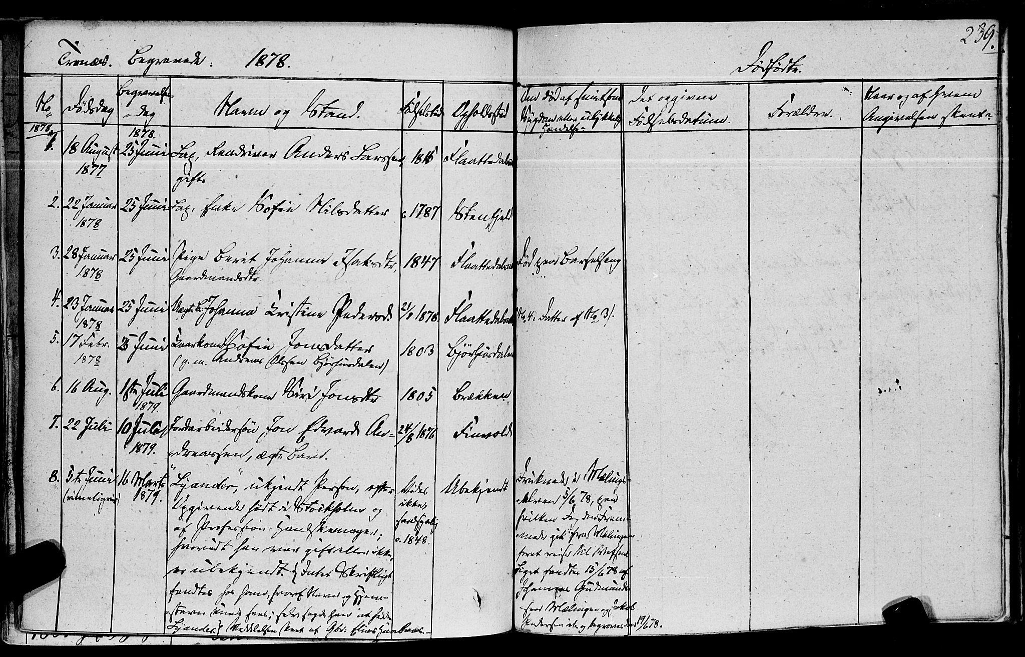 Ministerialprotokoller, klokkerbøker og fødselsregistre - Nord-Trøndelag, SAT/A-1458/762/L0538: Parish register (official) no. 762A02 /2, 1833-1879, p. 239