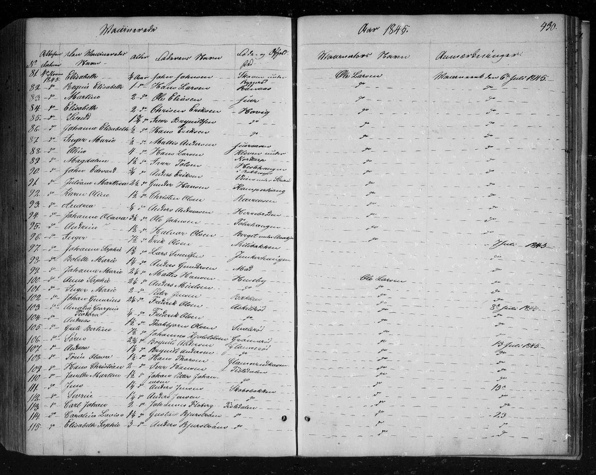 Berg prestekontor Kirkebøker, AV/SAO-A-10902/F/Fa/L0004: Parish register (official) no. I 4, 1843-1860, p. 430