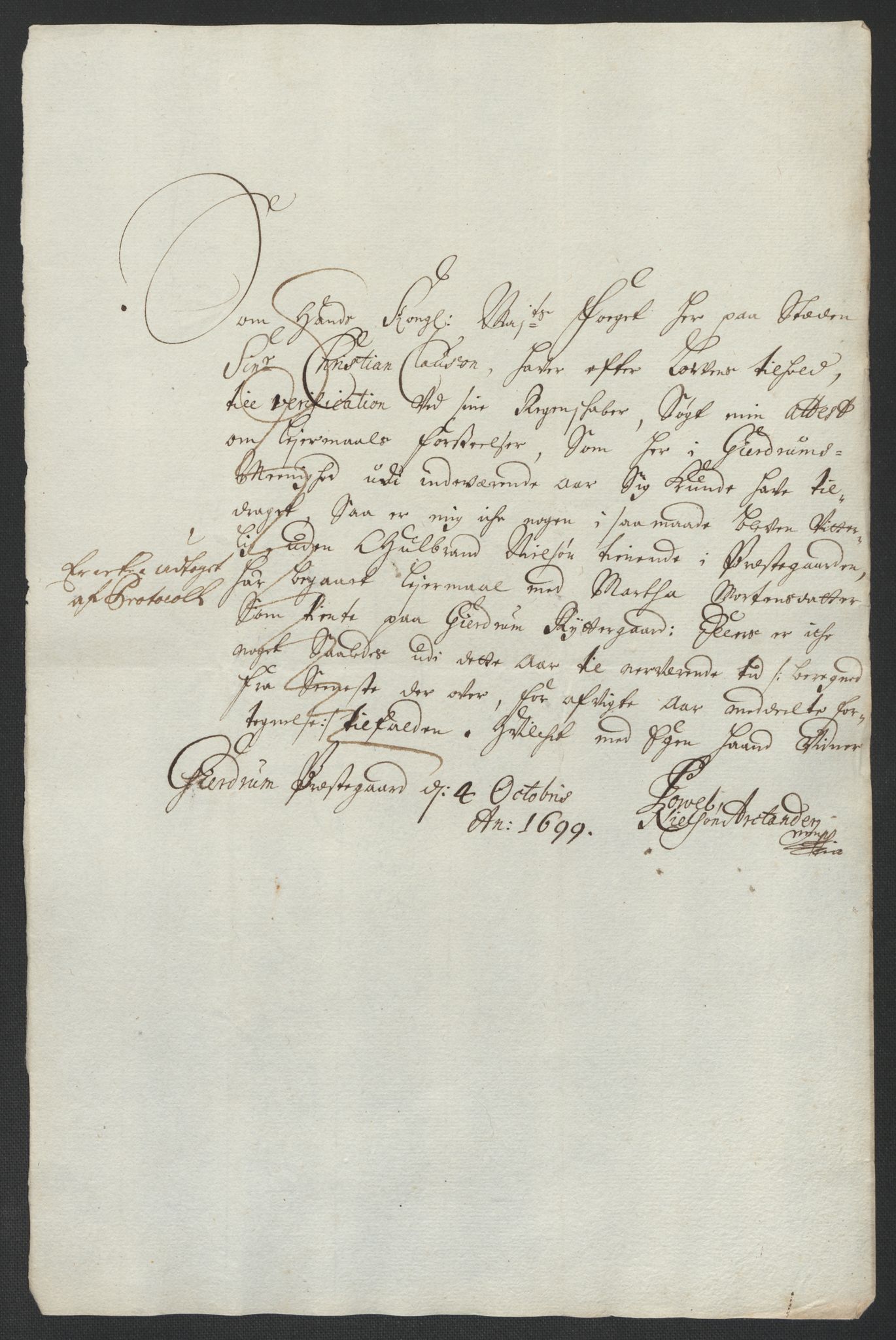 Rentekammeret inntil 1814, Reviderte regnskaper, Fogderegnskap, AV/RA-EA-4092/R12/L0711: Fogderegnskap Øvre Romerike, 1699, p. 68