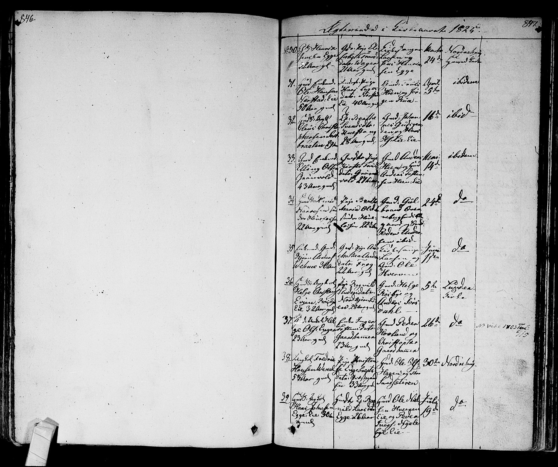 Norderhov kirkebøker, SAKO/A-237/F/Fa/L0009: Parish register (official) no. 9, 1819-1837, p. 846-847