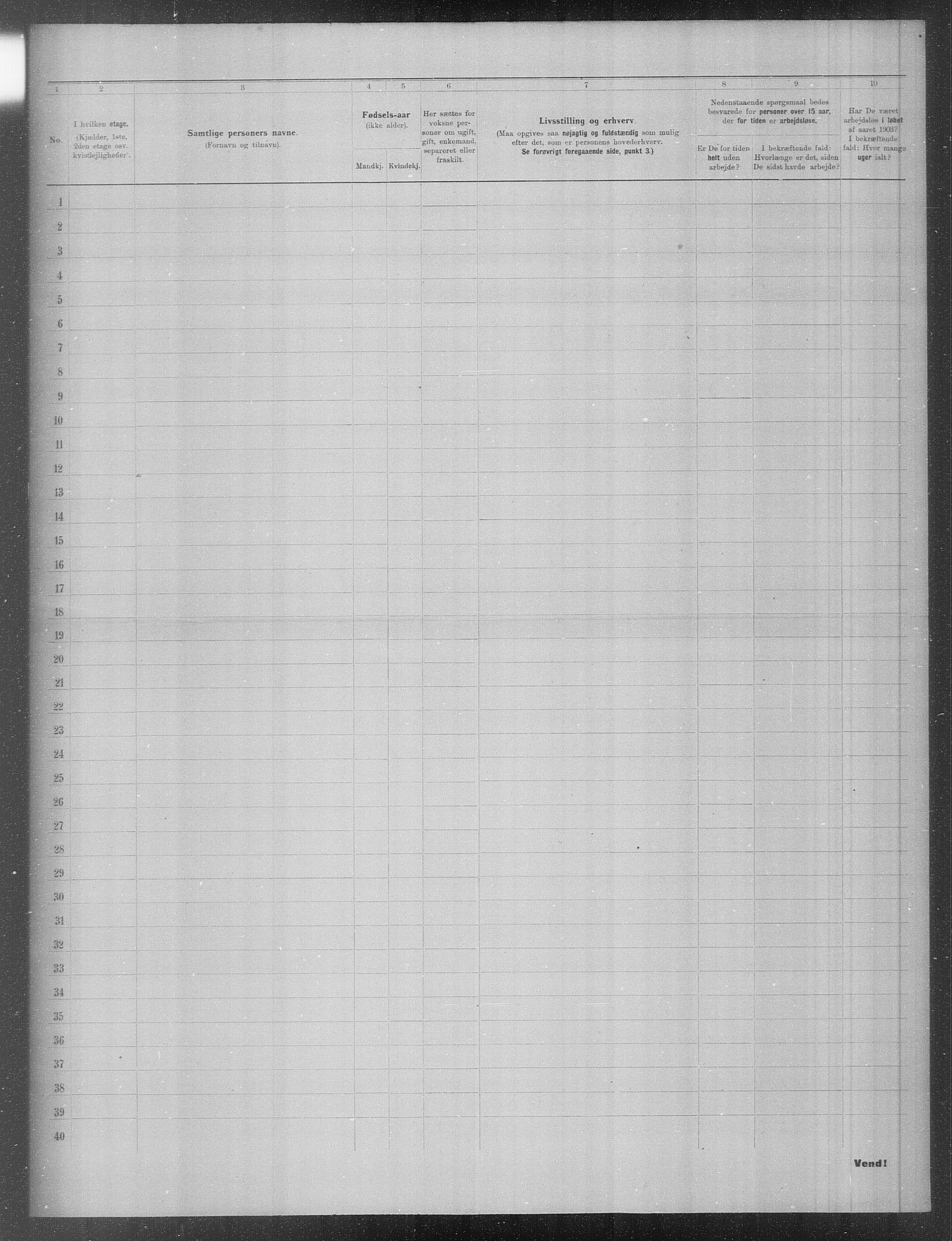 OBA, Municipal Census 1903 for Kristiania, 1903, p. 207