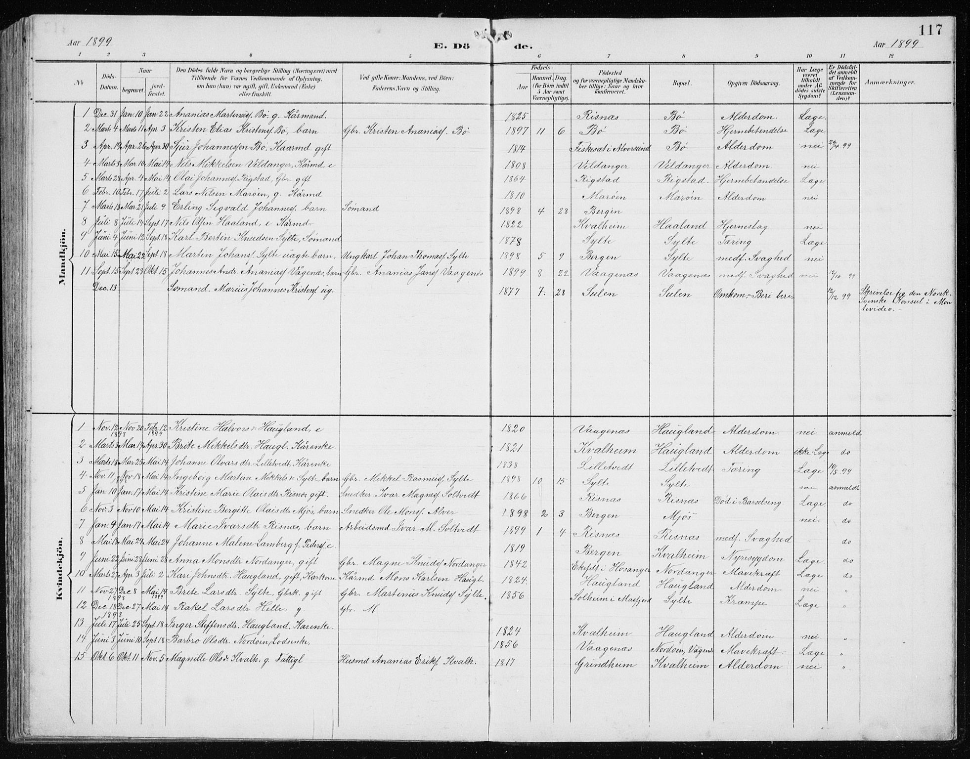 Manger sokneprestembete, SAB/A-76801/H/Hab: Parish register (copy) no. B 3, 1891-1907, p. 117
