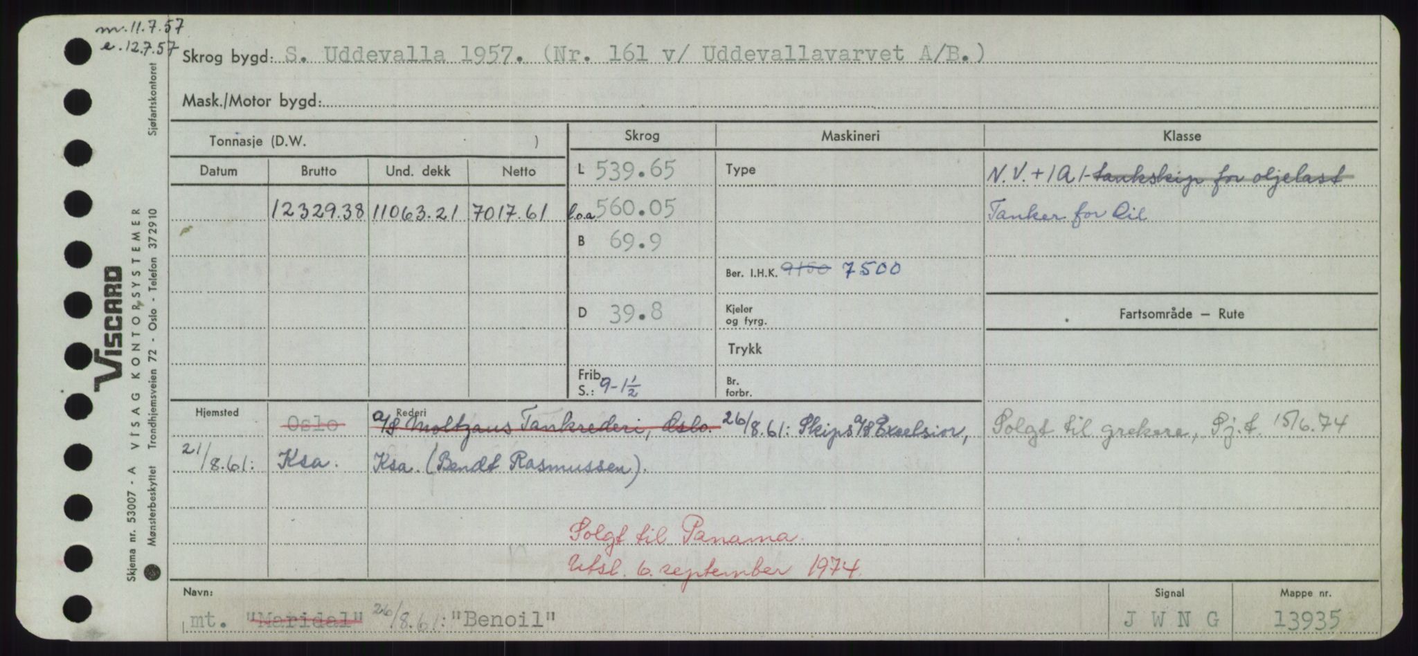 Sjøfartsdirektoratet med forløpere, Skipsmålingen, RA/S-1627/H/Hd/L0003: Fartøy, B-Bev, p. 627