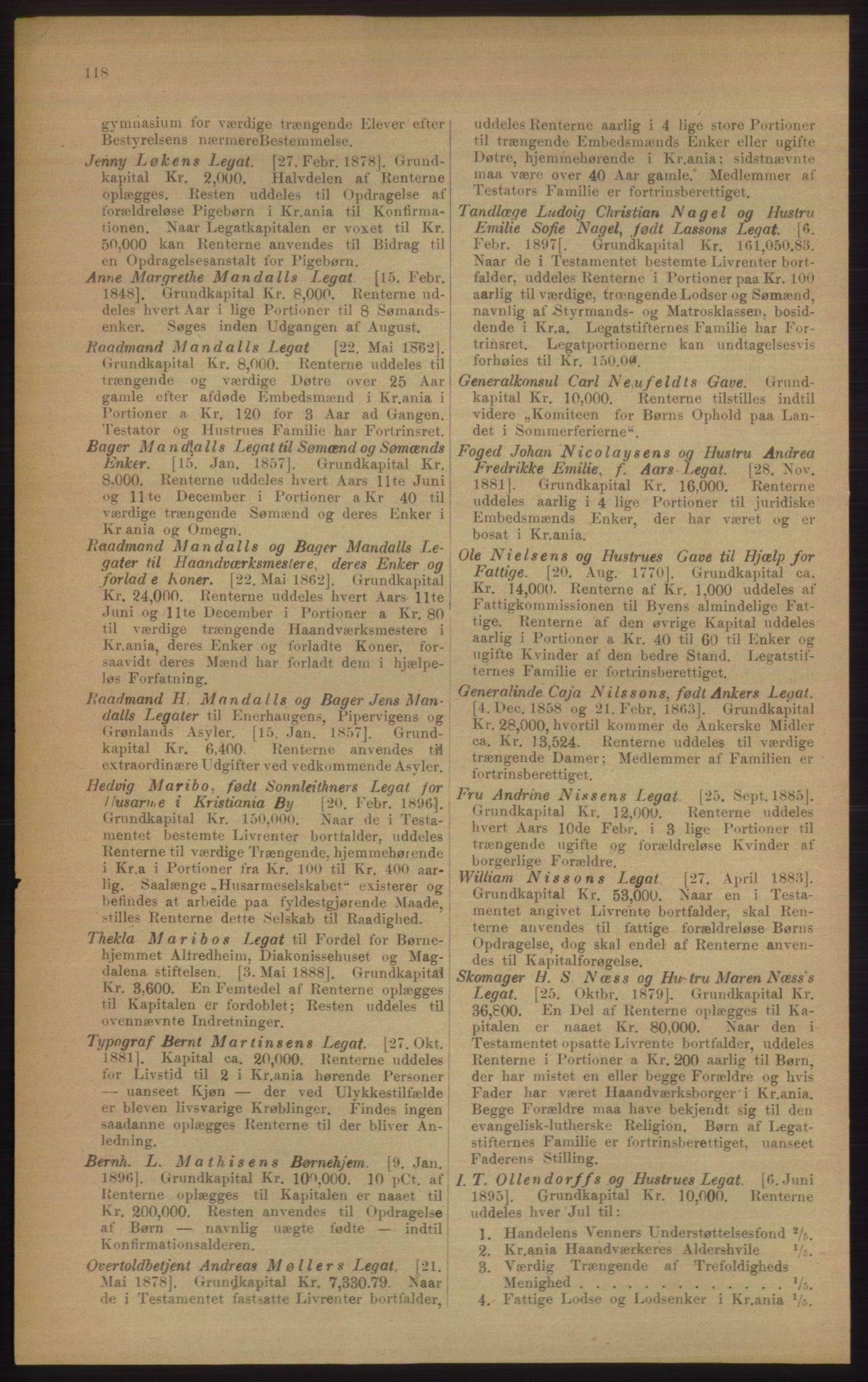 Kristiania/Oslo adressebok, PUBL/-, 1906, p. 118