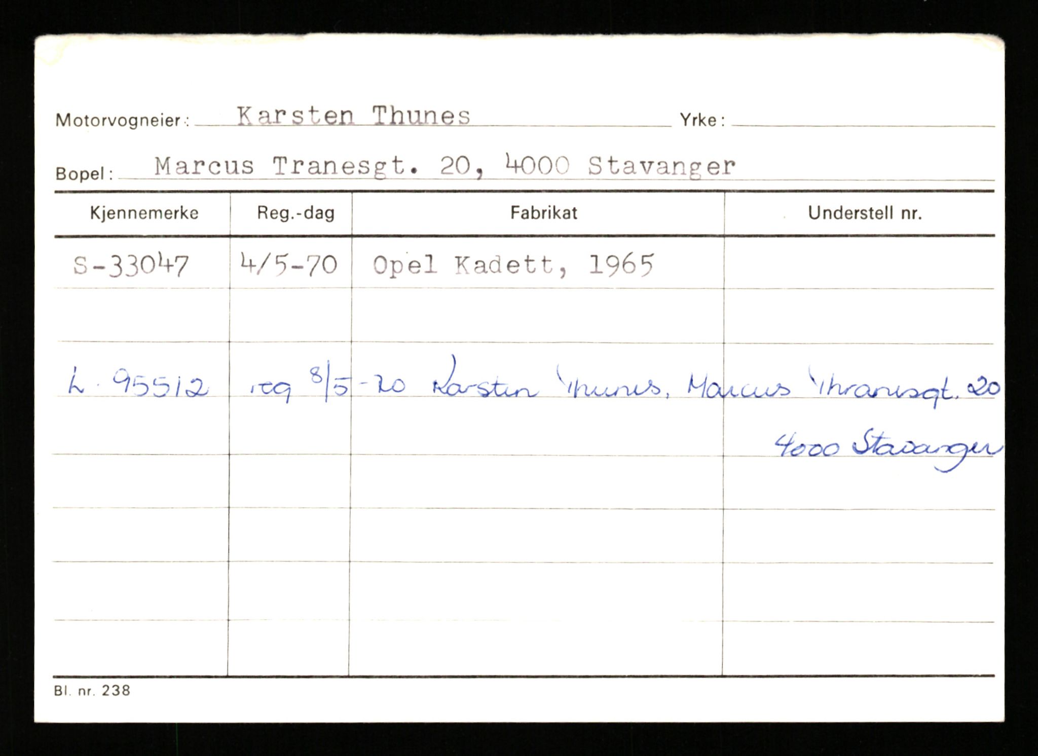 Stavanger trafikkstasjon, AV/SAST-A-101942/0/G/L0005: Registreringsnummer: 23000 - 34245, 1930-1971, p. 3112