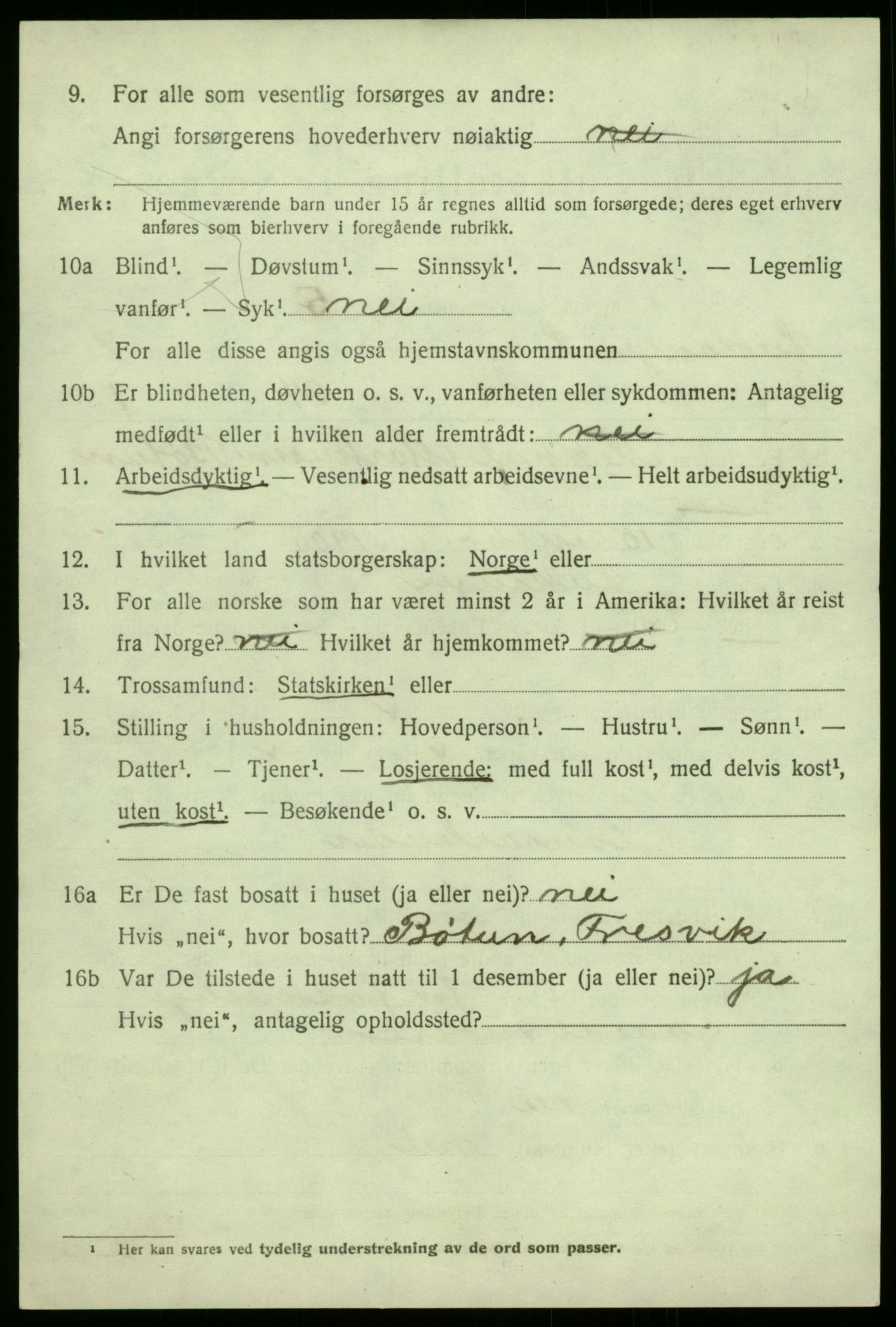 SAB, 1920 census for Leikanger, 1920, p. 4883