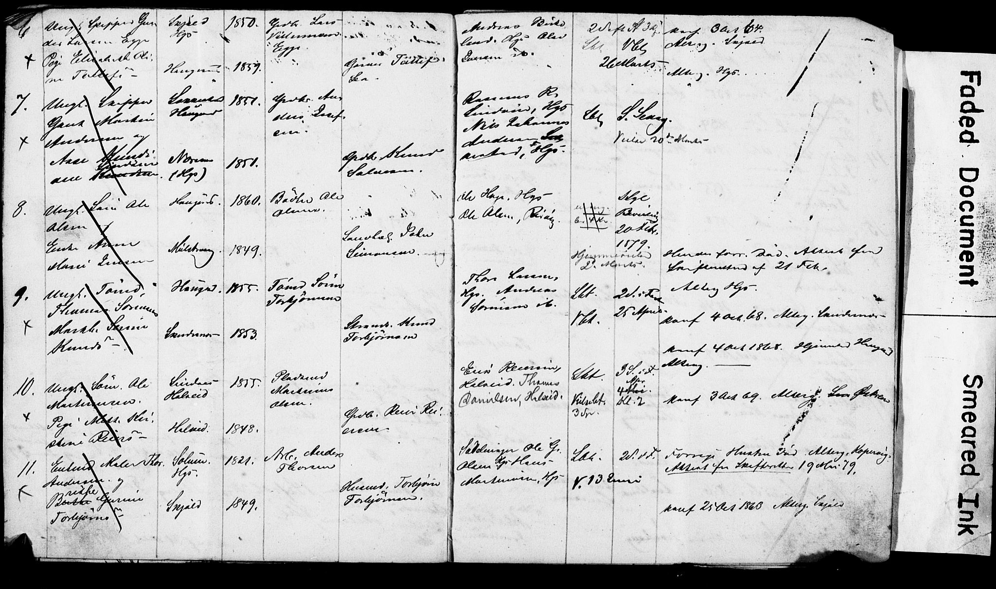 Torvastad sokneprestkontor, AV/SAST-A -101857/I/Ie/L0001: Banns register no. X 1B, 1877-1879