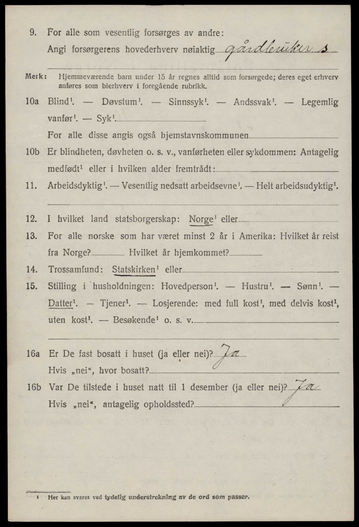 SAKO, 1920 census for Lårdal, 1920, p. 2518