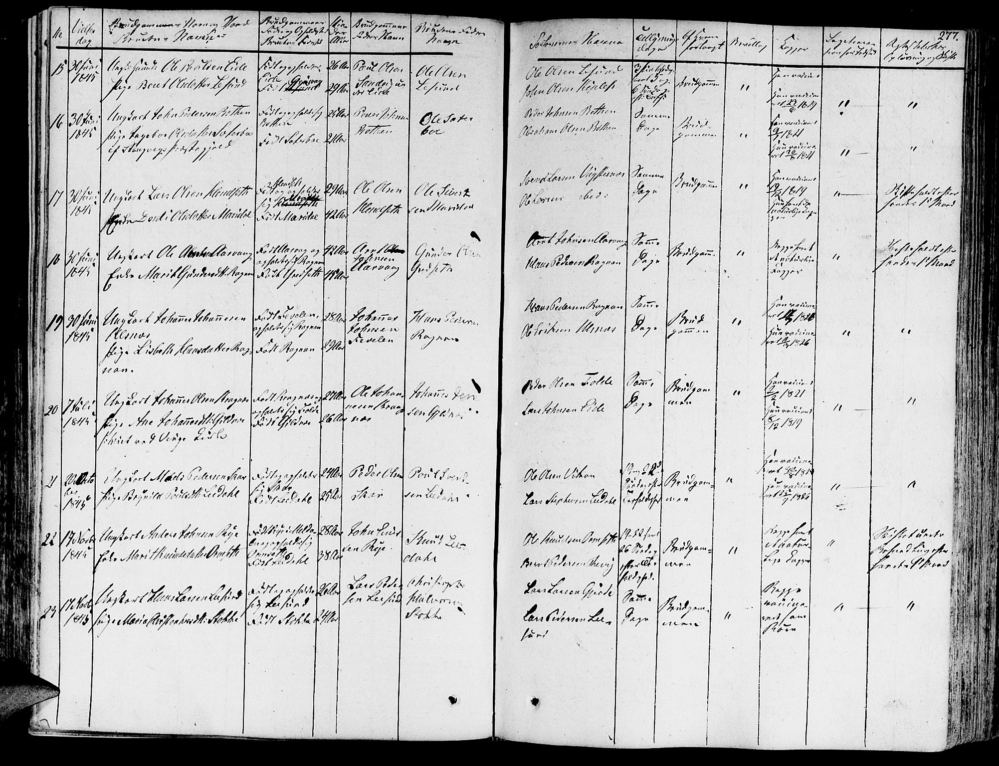 Ministerialprotokoller, klokkerbøker og fødselsregistre - Møre og Romsdal, AV/SAT-A-1454/578/L0904: Parish register (official) no. 578A03, 1836-1858, p. 277