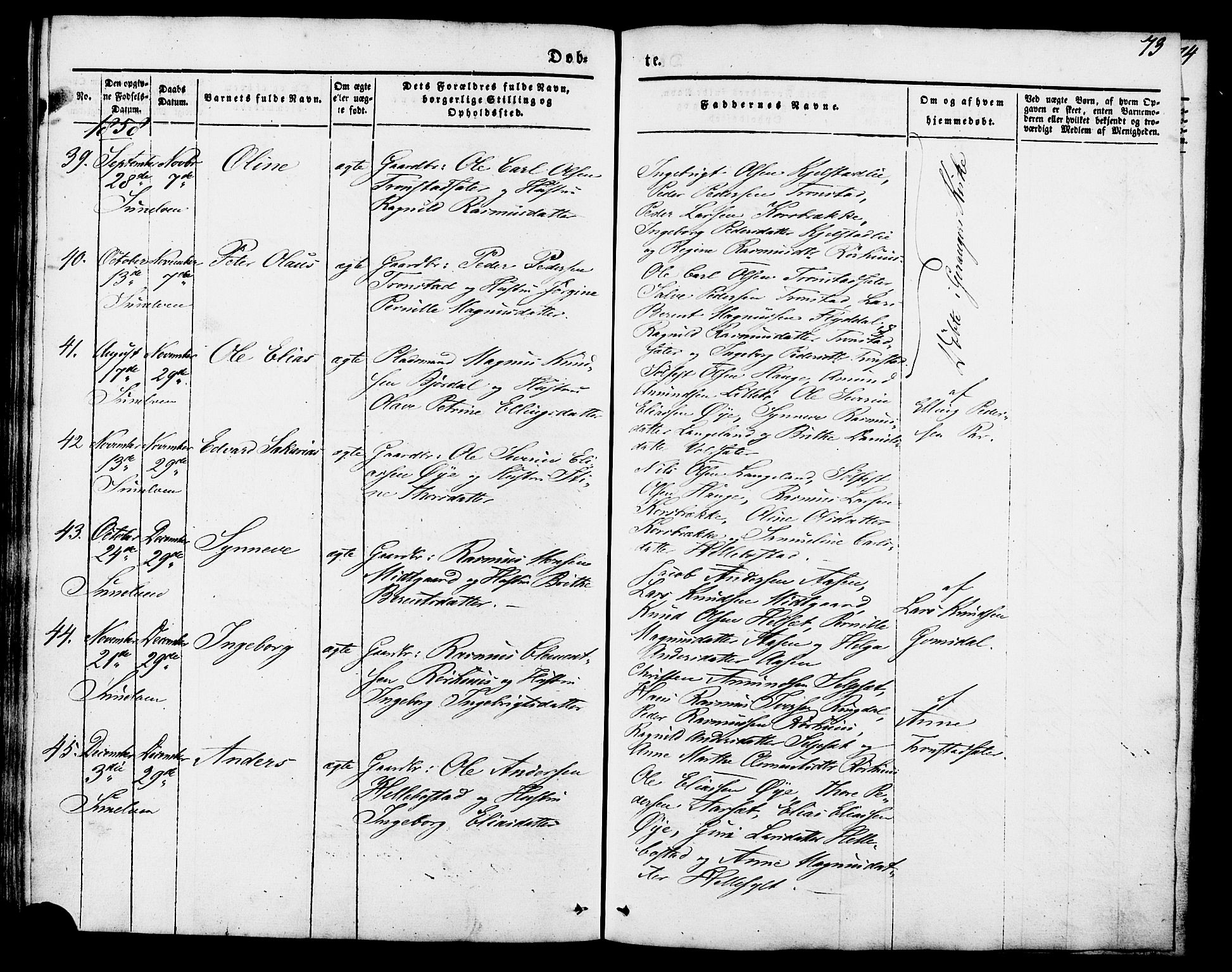 Ministerialprotokoller, klokkerbøker og fødselsregistre - Møre og Romsdal, AV/SAT-A-1454/517/L0222: Parish register (official) no. 517A02, 1846-1862, p. 73