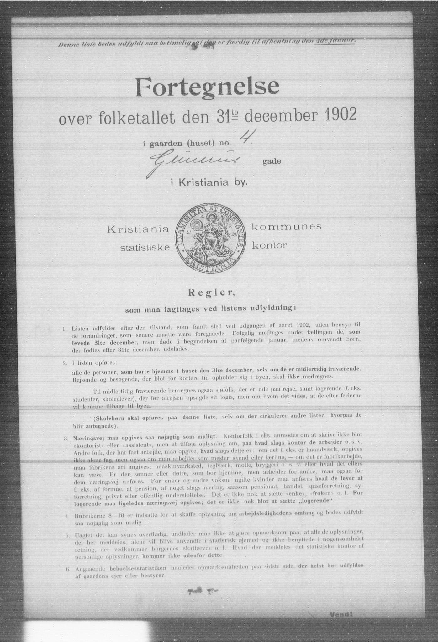 OBA, Municipal Census 1902 for Kristiania, 1902, p. 6298