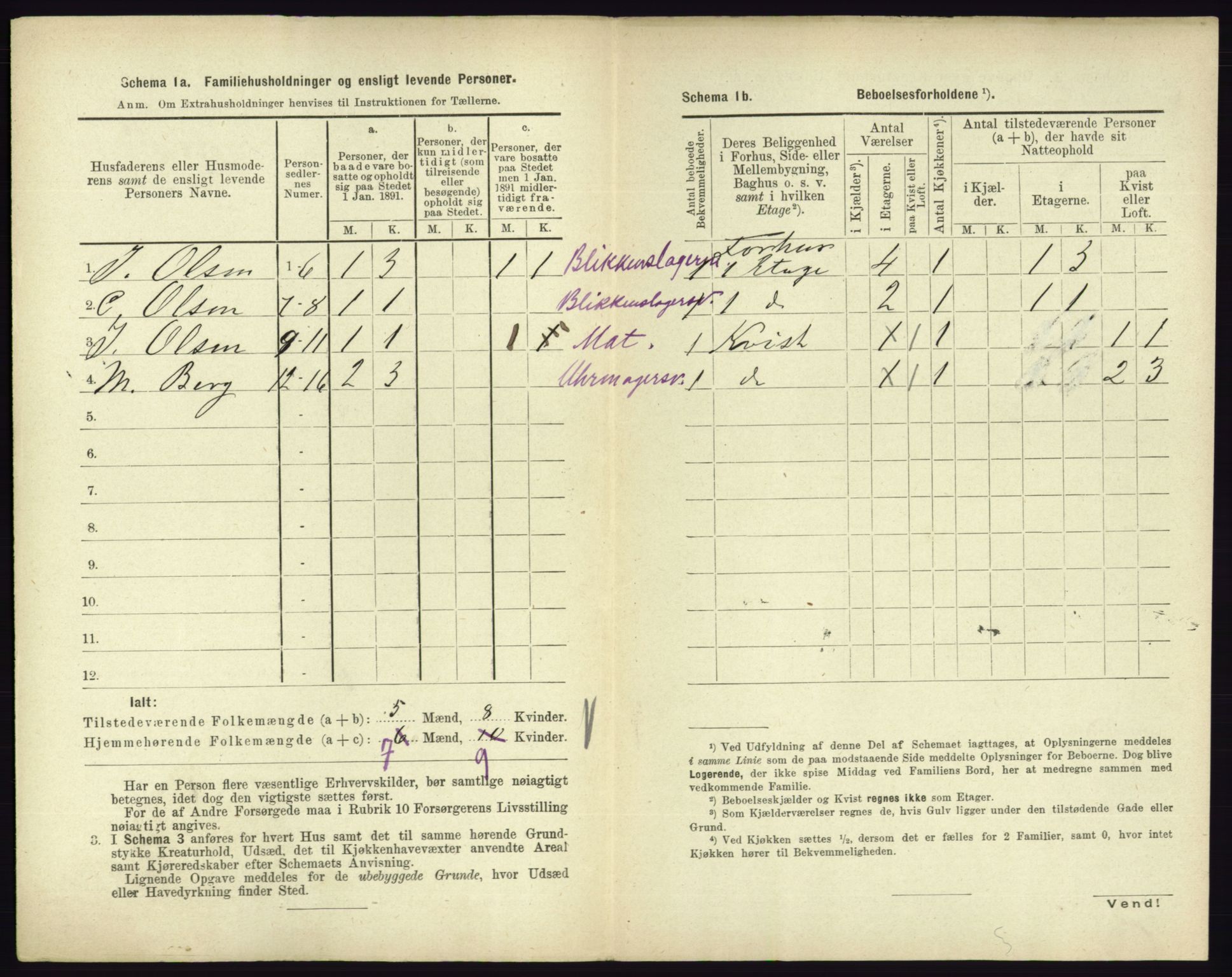 RA, 1891 census for 0705 Tønsberg, 1891, p. 785