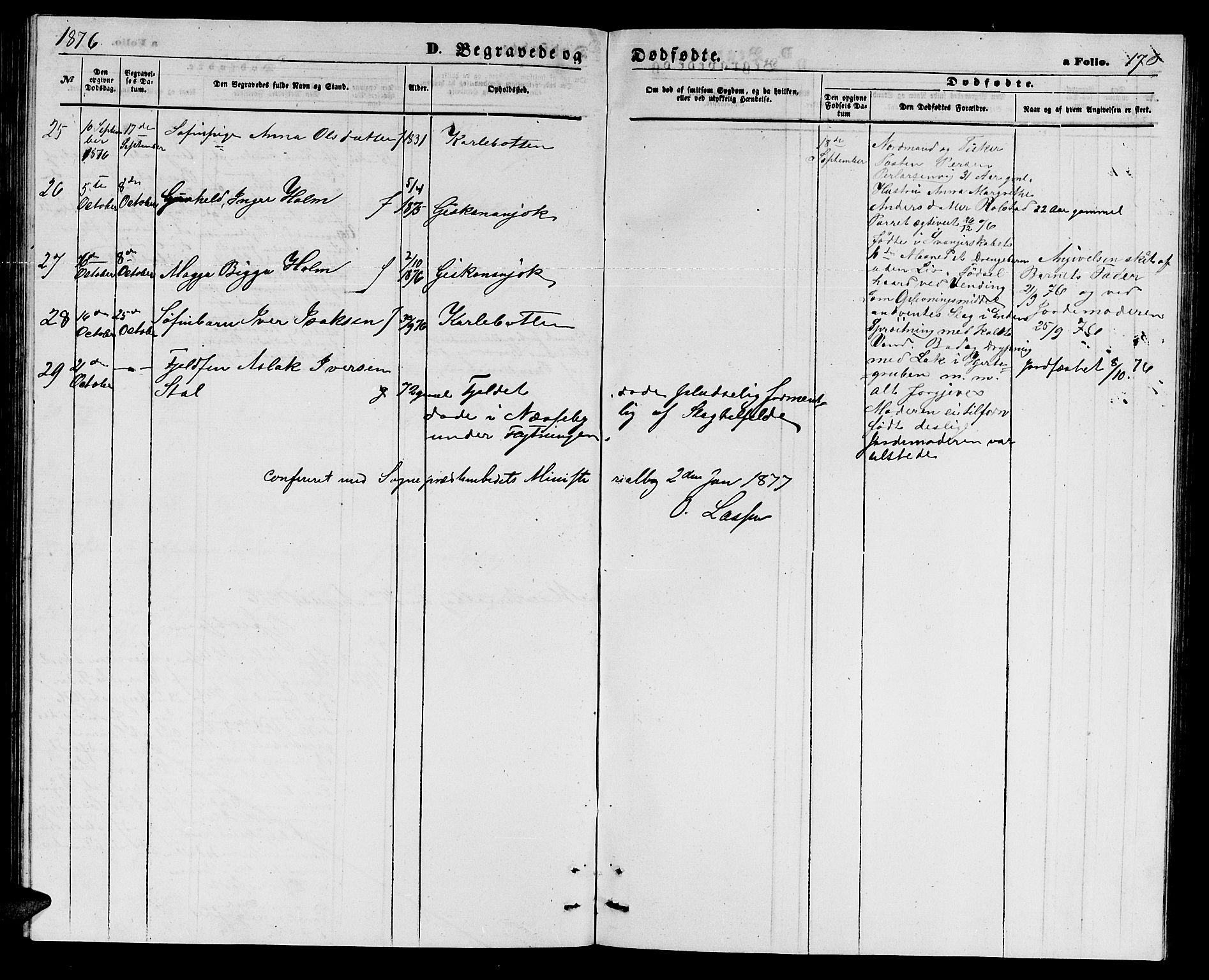 Nesseby sokneprestkontor, SATØ/S-1330/H/Hb/L0003klokker: Parish register (copy) no. 3, 1869-1876, p. 176