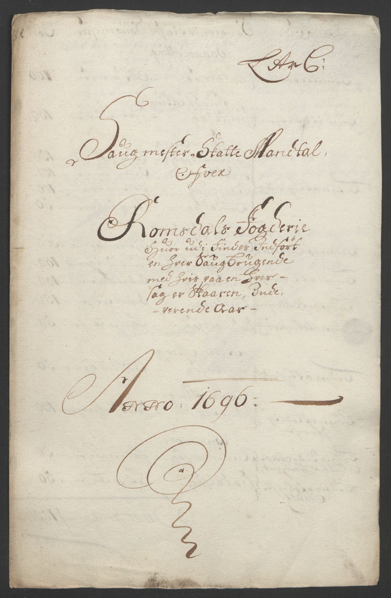 Rentekammeret inntil 1814, Reviderte regnskaper, Fogderegnskap, RA/EA-4092/R55/L3652: Fogderegnskap Romsdal, 1695-1696, p. 223