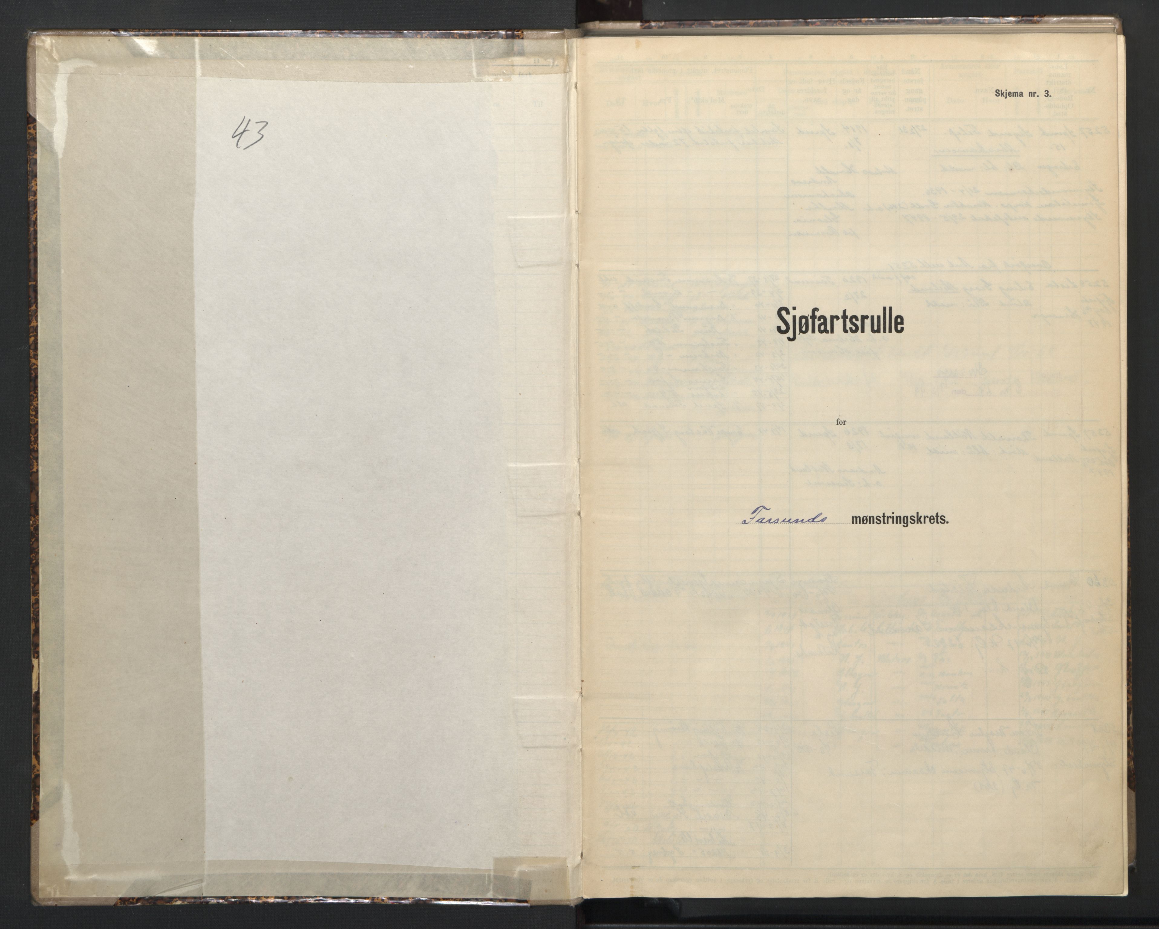 Farsund mønstringskrets, SAK/2031-0017/F/Fb/L0008: Hovedrulle nr 5257-5333, M-11, 1937-1948, p. 2