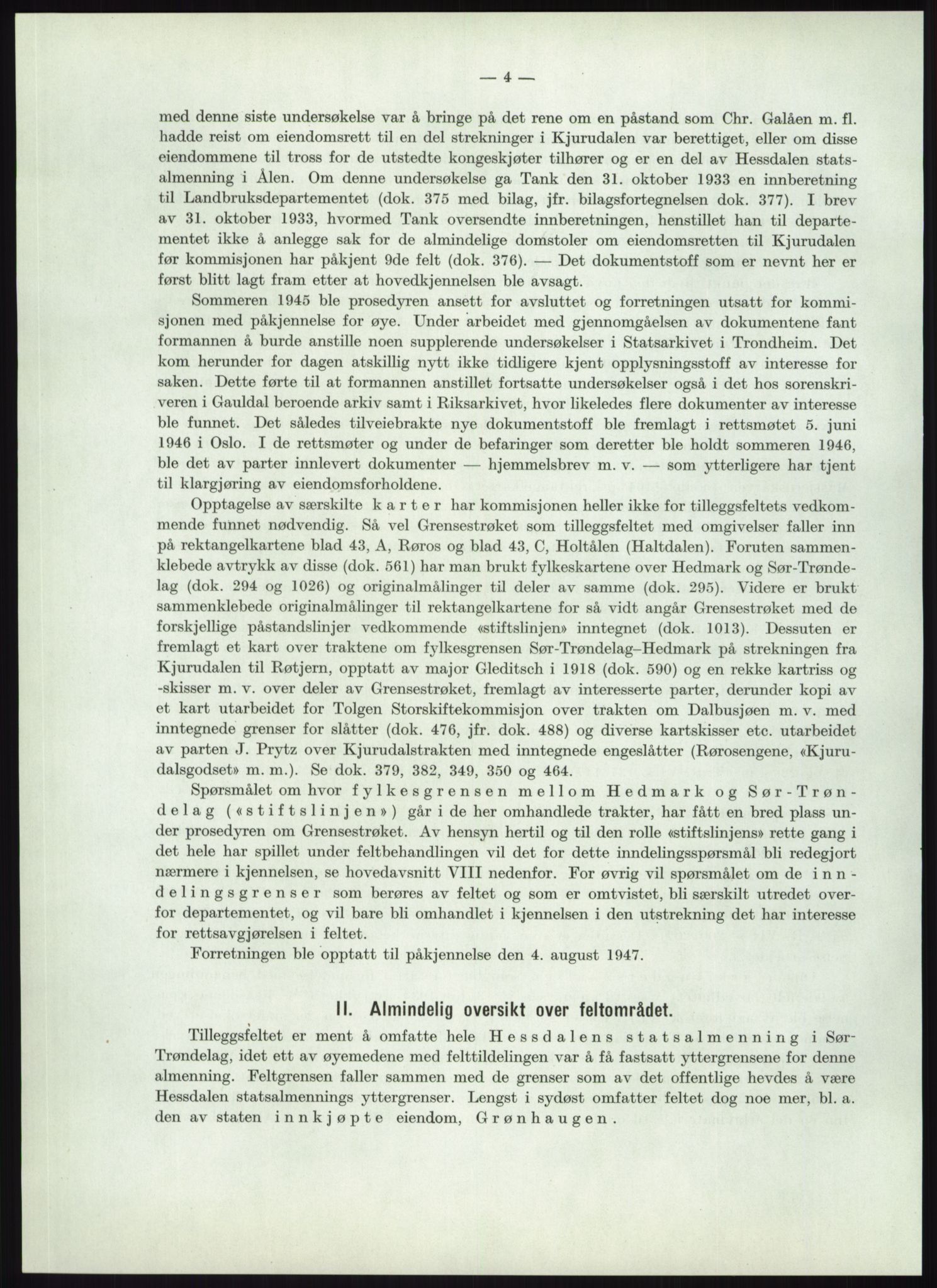 Høyfjellskommisjonen, AV/RA-S-1546/X/Xa/L0001: Nr. 1-33, 1909-1953, p. 4727