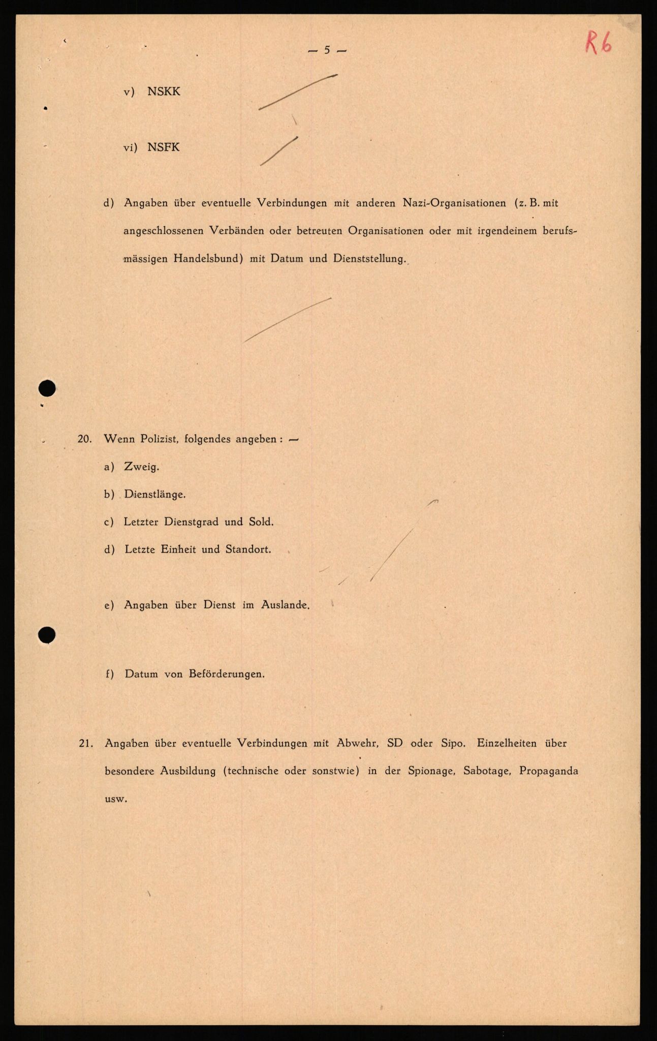 Forsvaret, Forsvarets overkommando II, AV/RA-RAFA-3915/D/Db/L0040: CI Questionaires. Tyske okkupasjonsstyrker i Norge. Østerrikere., 1945-1946, p. 100