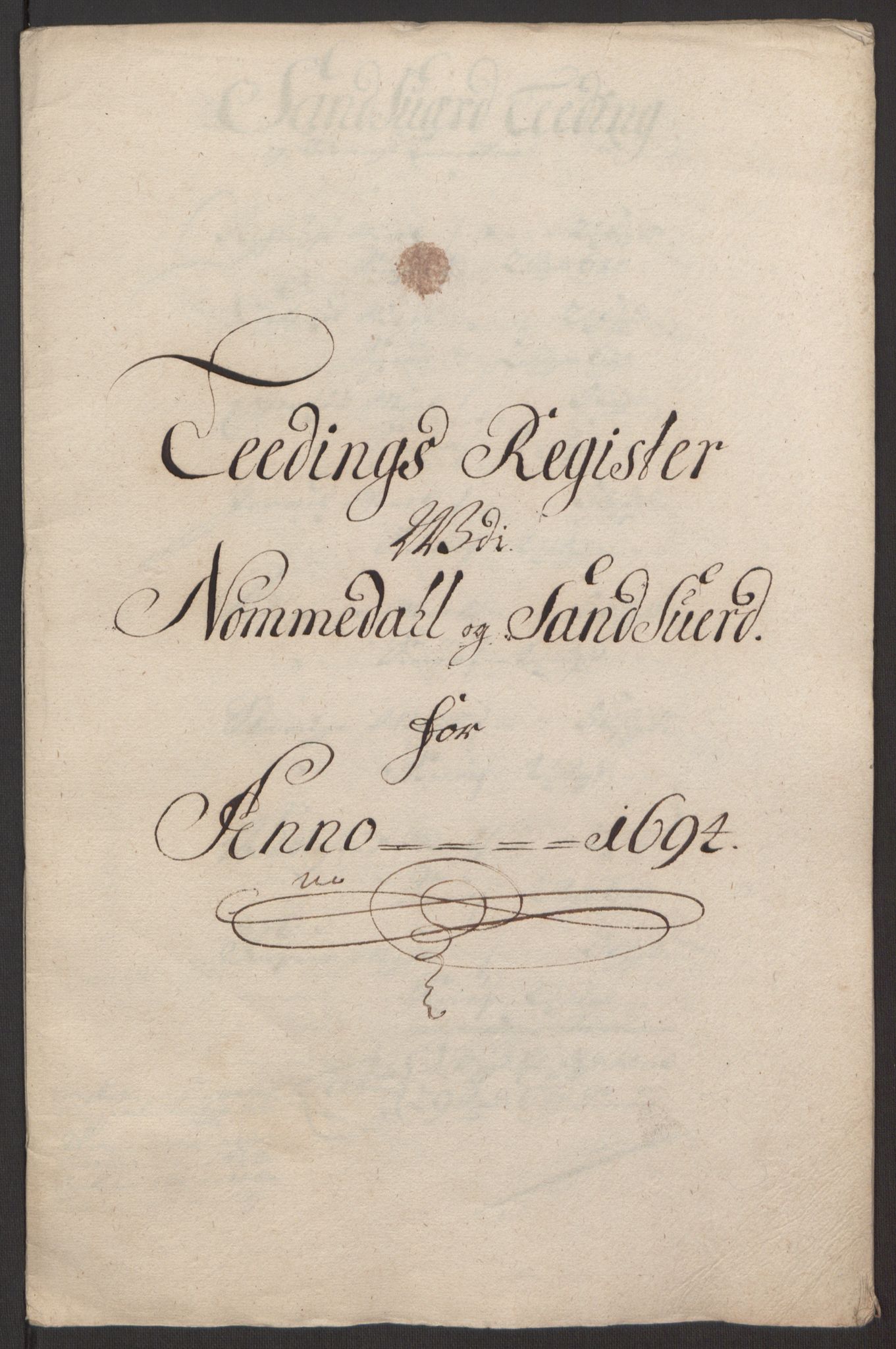 Rentekammeret inntil 1814, Reviderte regnskaper, Fogderegnskap, RA/EA-4092/R24/L1575: Fogderegnskap Numedal og Sandsvær, 1692-1695, p. 201