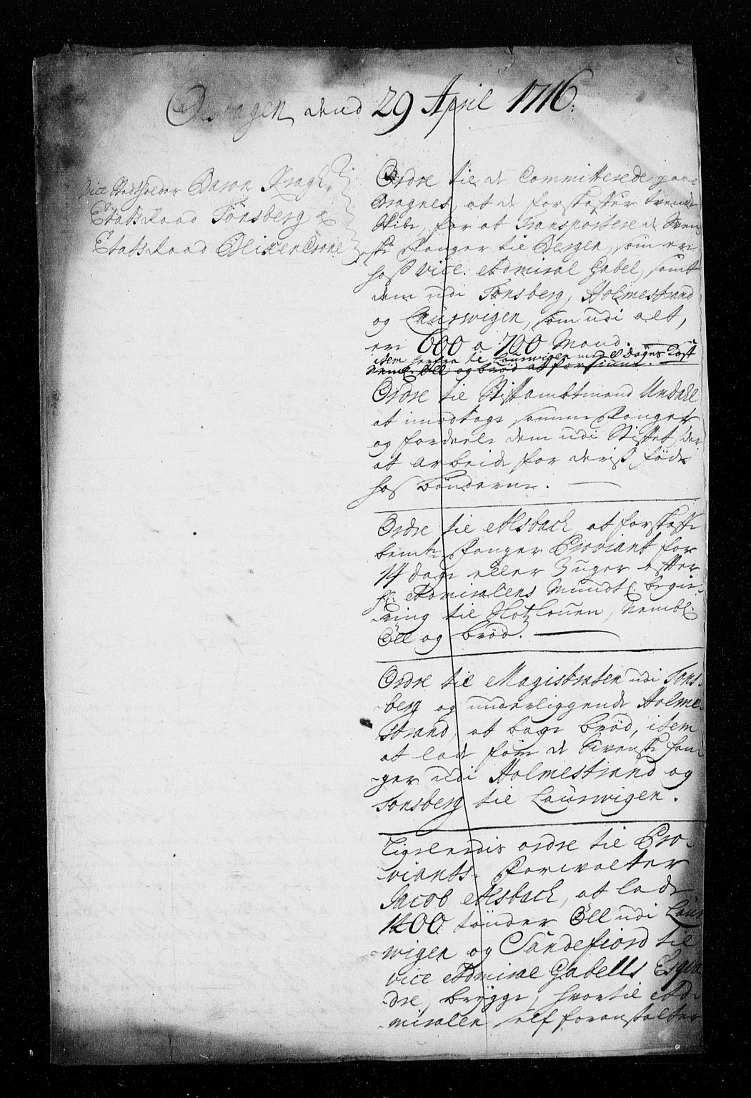 Stattholderembetet 1572-1771, AV/RA-EA-2870/Aa/L0007: Konsept til voteringsprotokoll, 1716-1717, p. 76